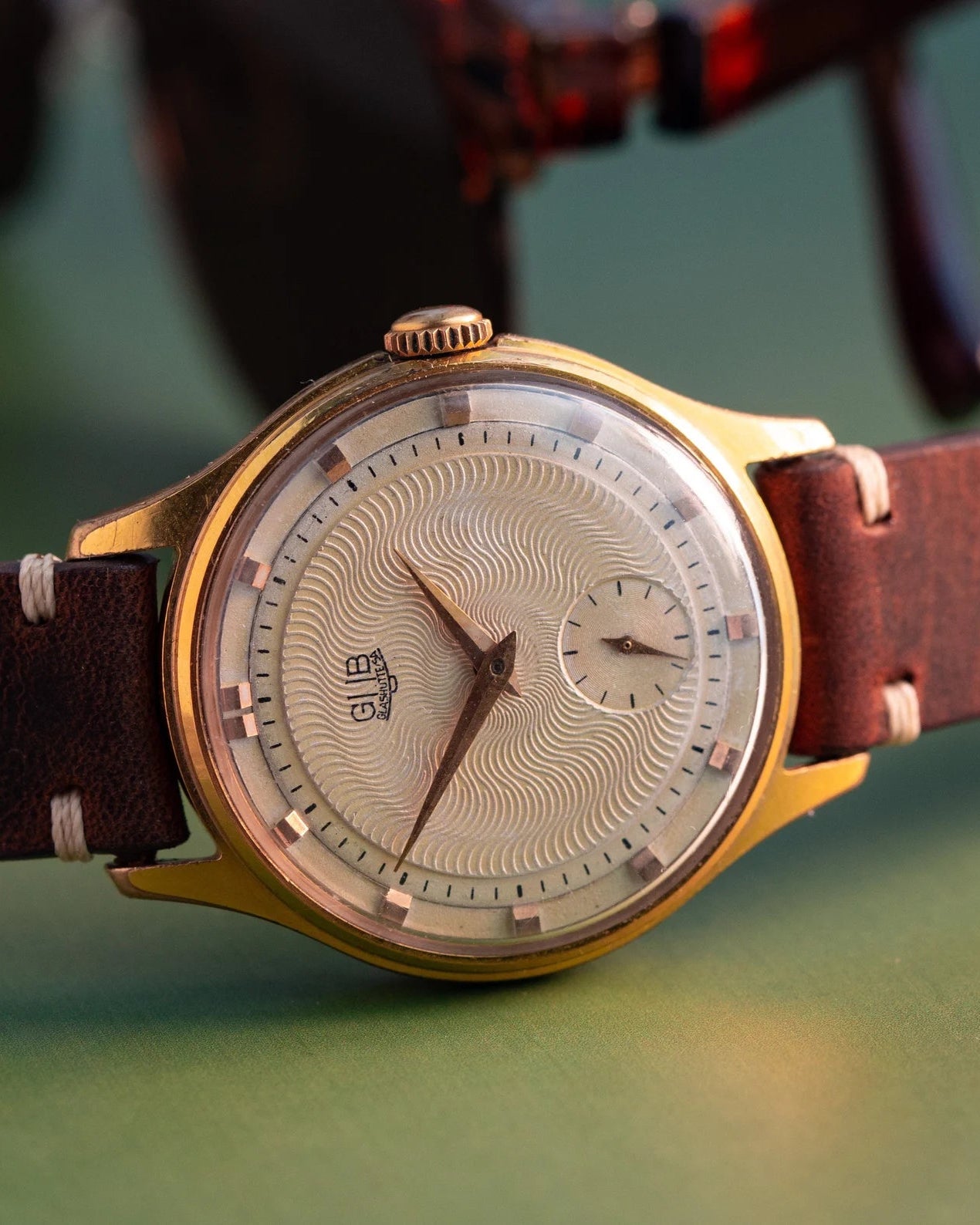 Vintage Authentic Gold Watch "GUB Glashutte", Original German Watch - VintageDuMarko