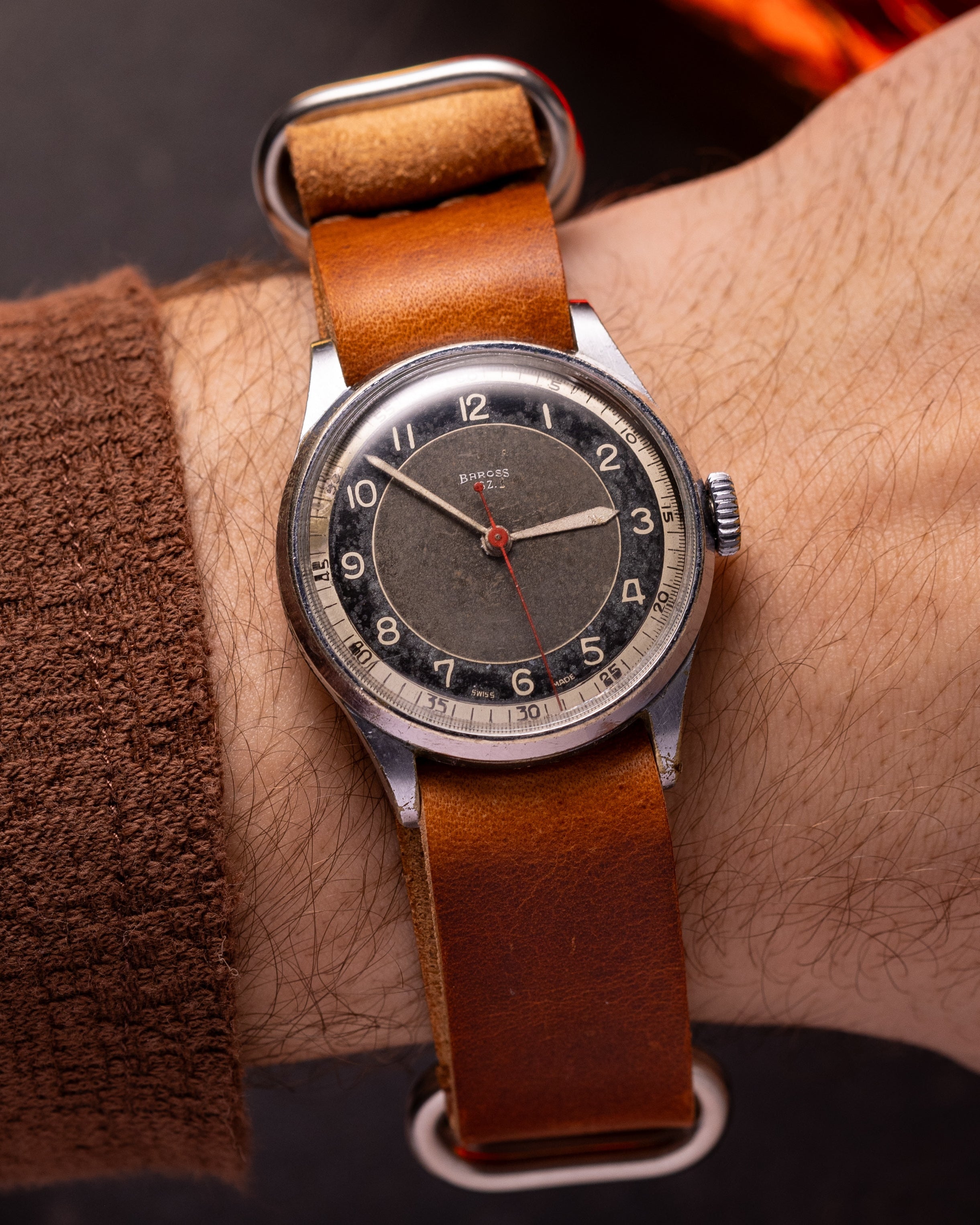 Vintage "Baross SZ" Swiss Military Watch - VintageDuMarko