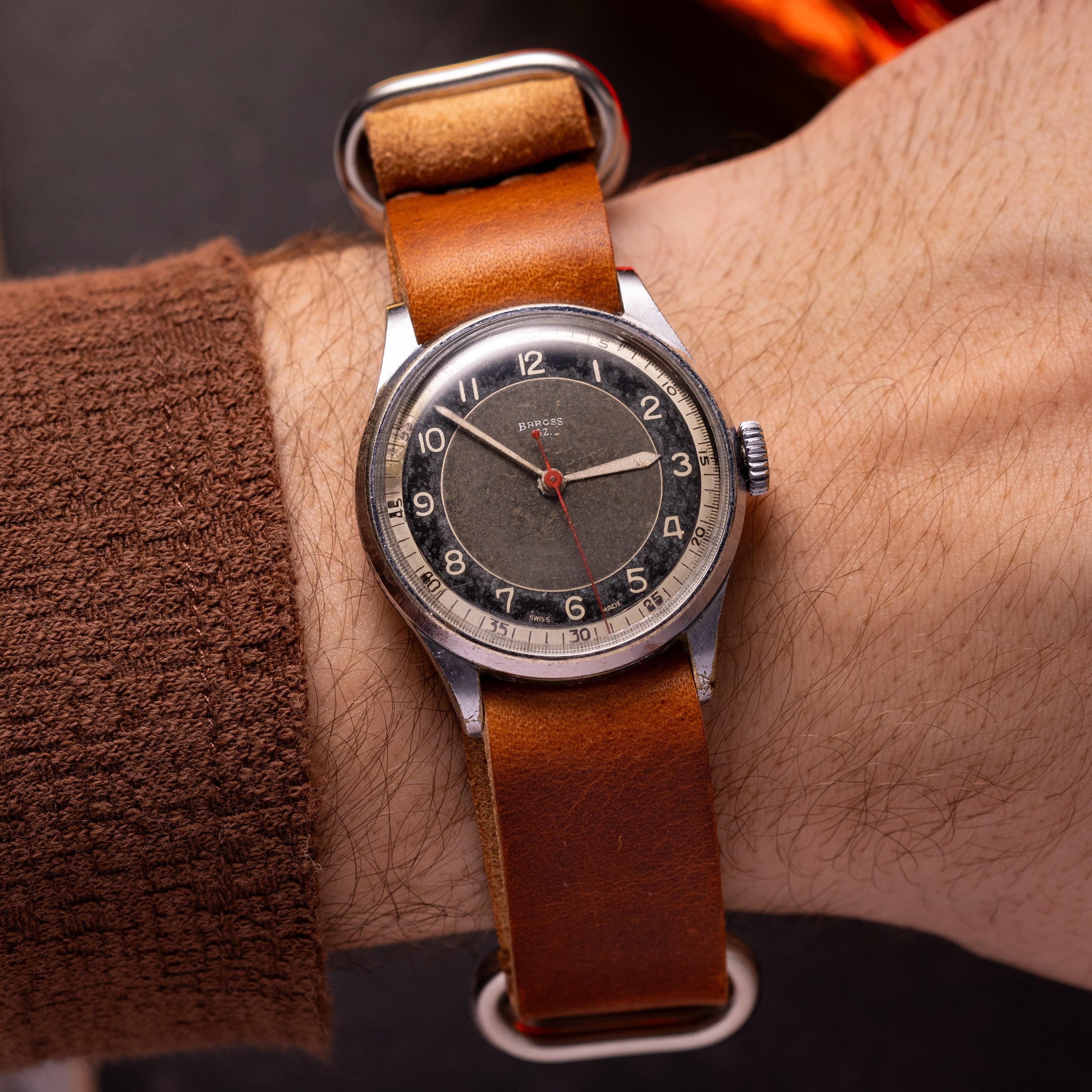 Vintage "Baross SZ" Swiss Military Watch - VintageDuMarko