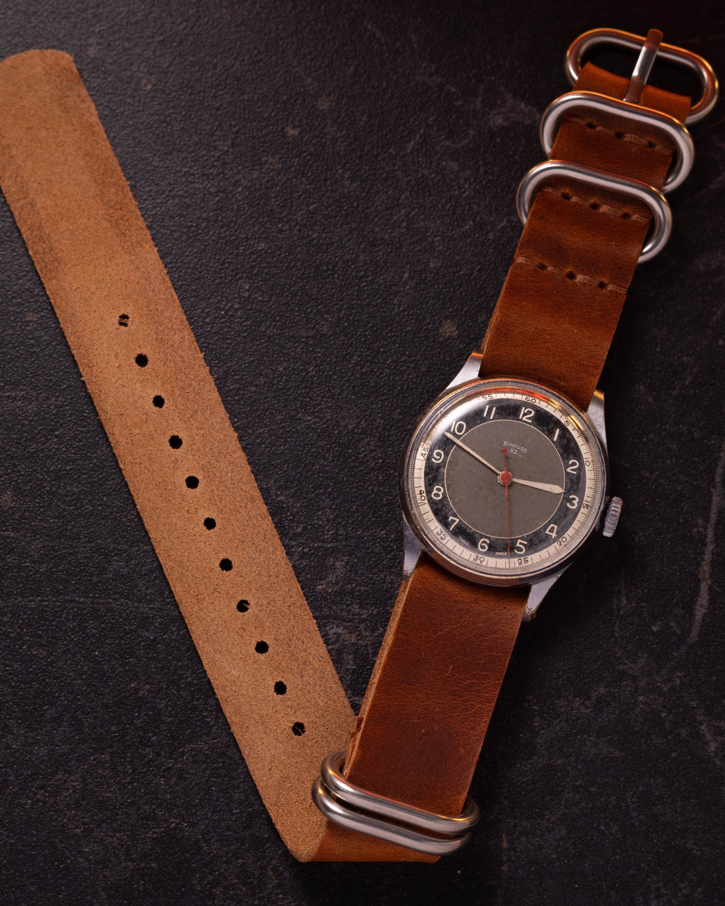 Vintage "Baross SZ" Swiss Military Watch - VintageDuMarko