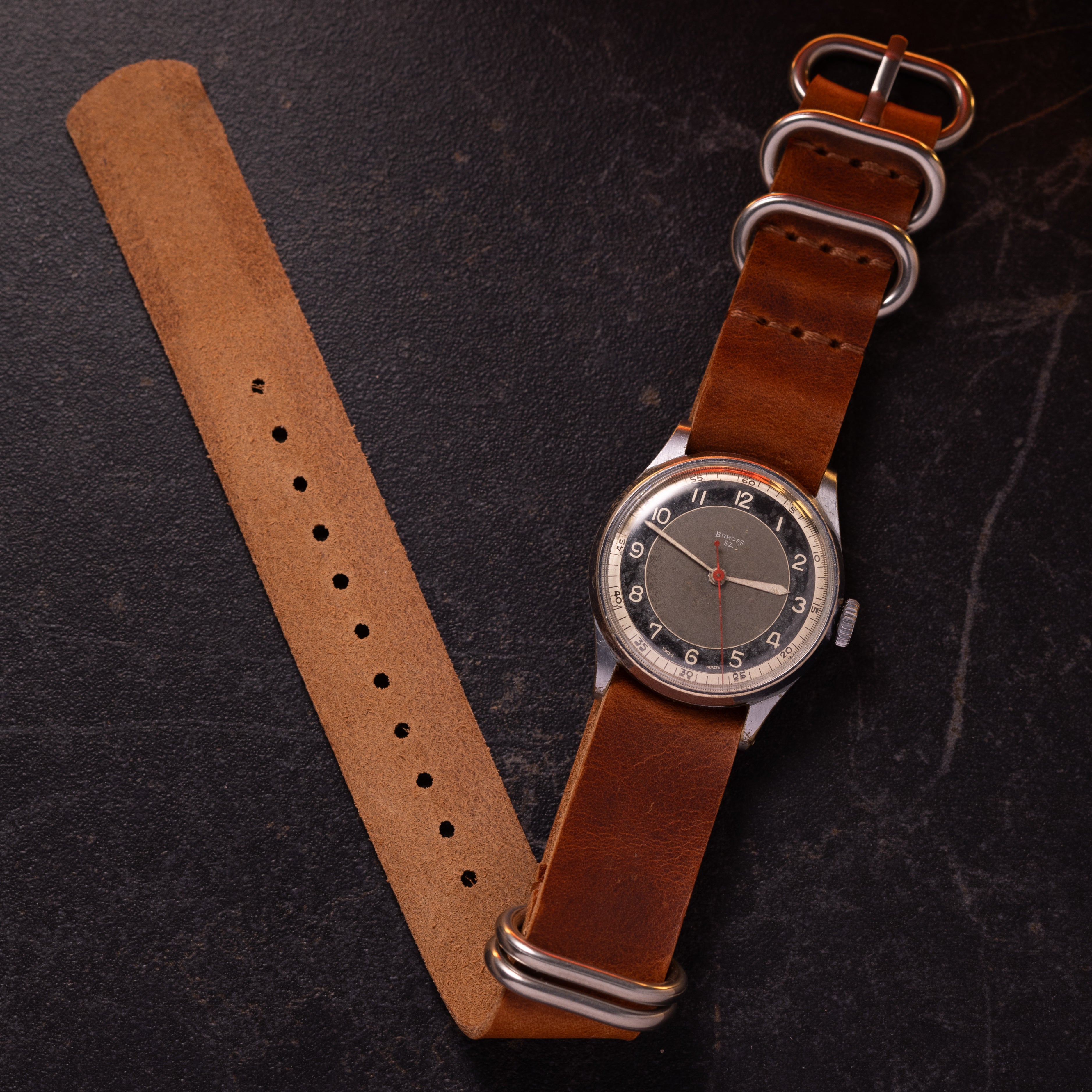 Vintage "Baross SZ" Swiss Military Watch - VintageDuMarko