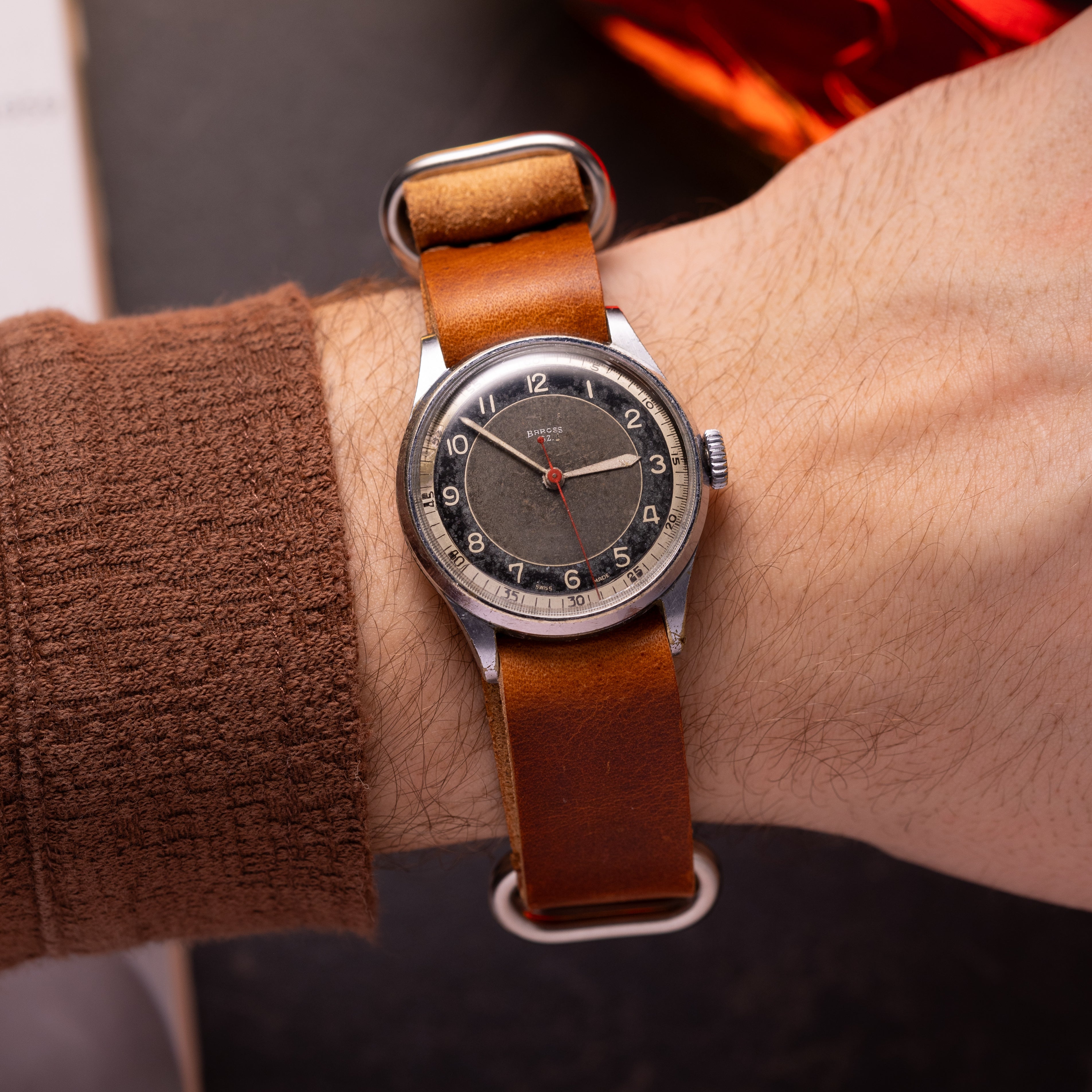 Vintage "Baross SZ" Swiss Military Watch - VintageDuMarko