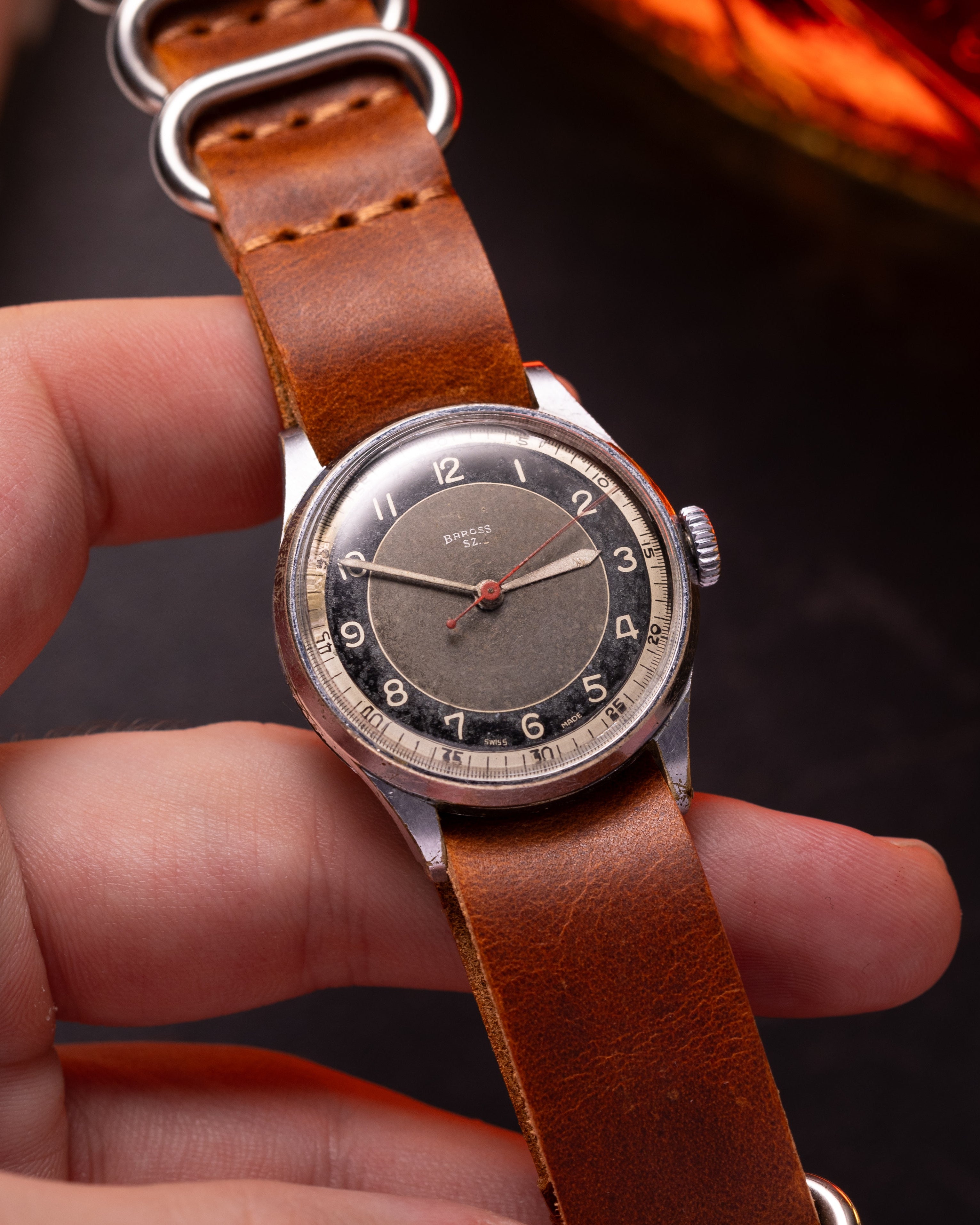 Vintage "Baross SZ" Swiss Military Watch - VintageDuMarko