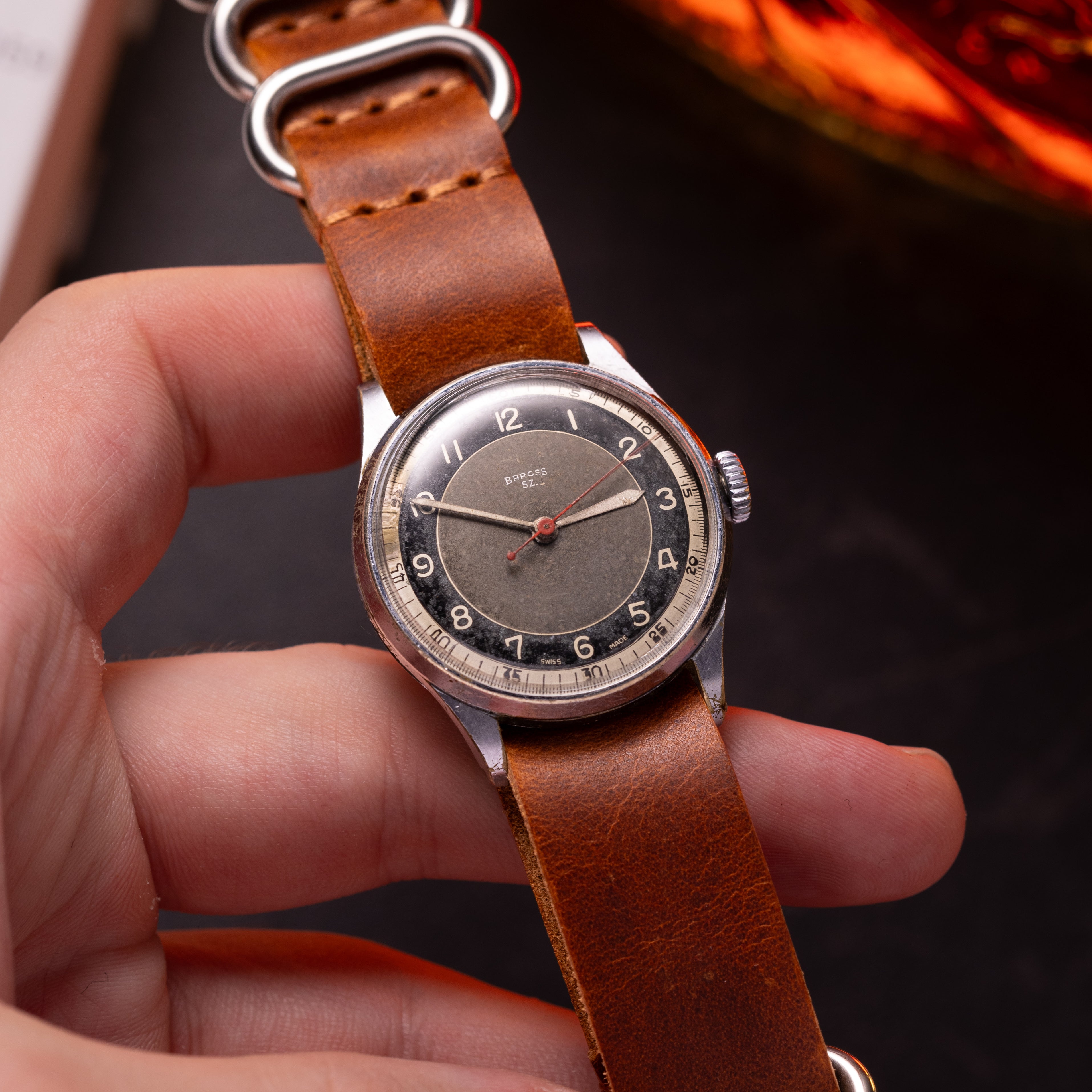 Vintage "Baross SZ" Swiss Military Watch - VintageDuMarko