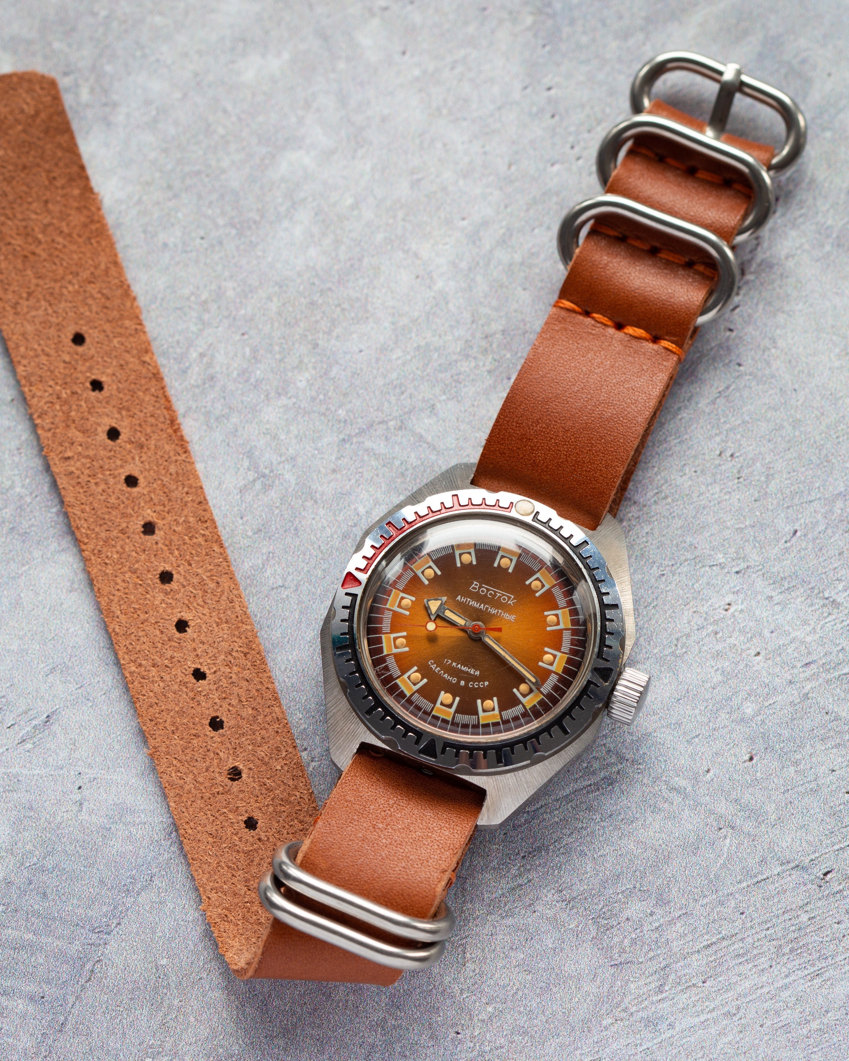 Vintage Dive Watch "Wostok (Vostok) Amphibian", Rare Watch Face - VintageDuMarko