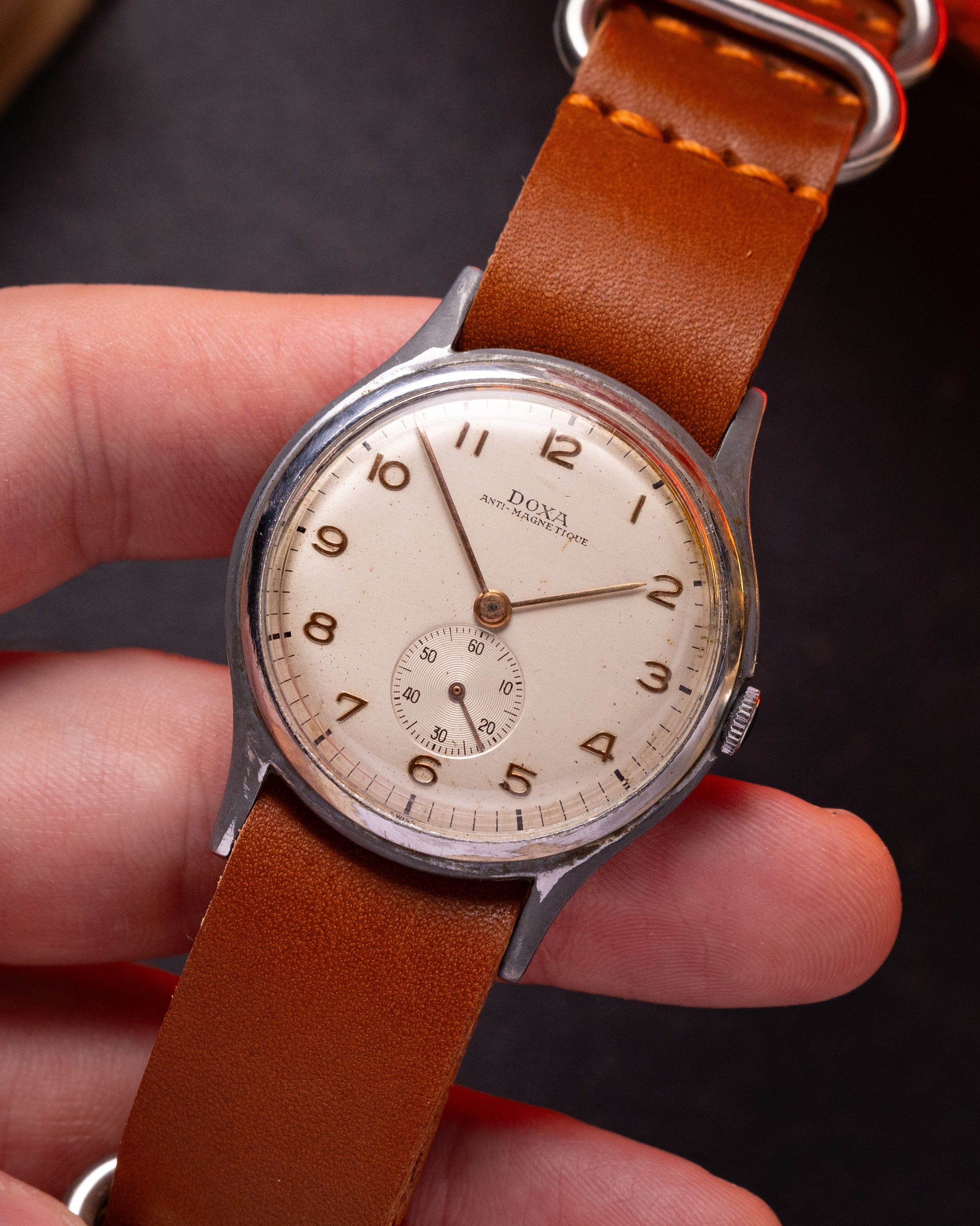 Vintage "Doxa" Art Deco watch, Oversize case 38 mm - VintageDuMarko