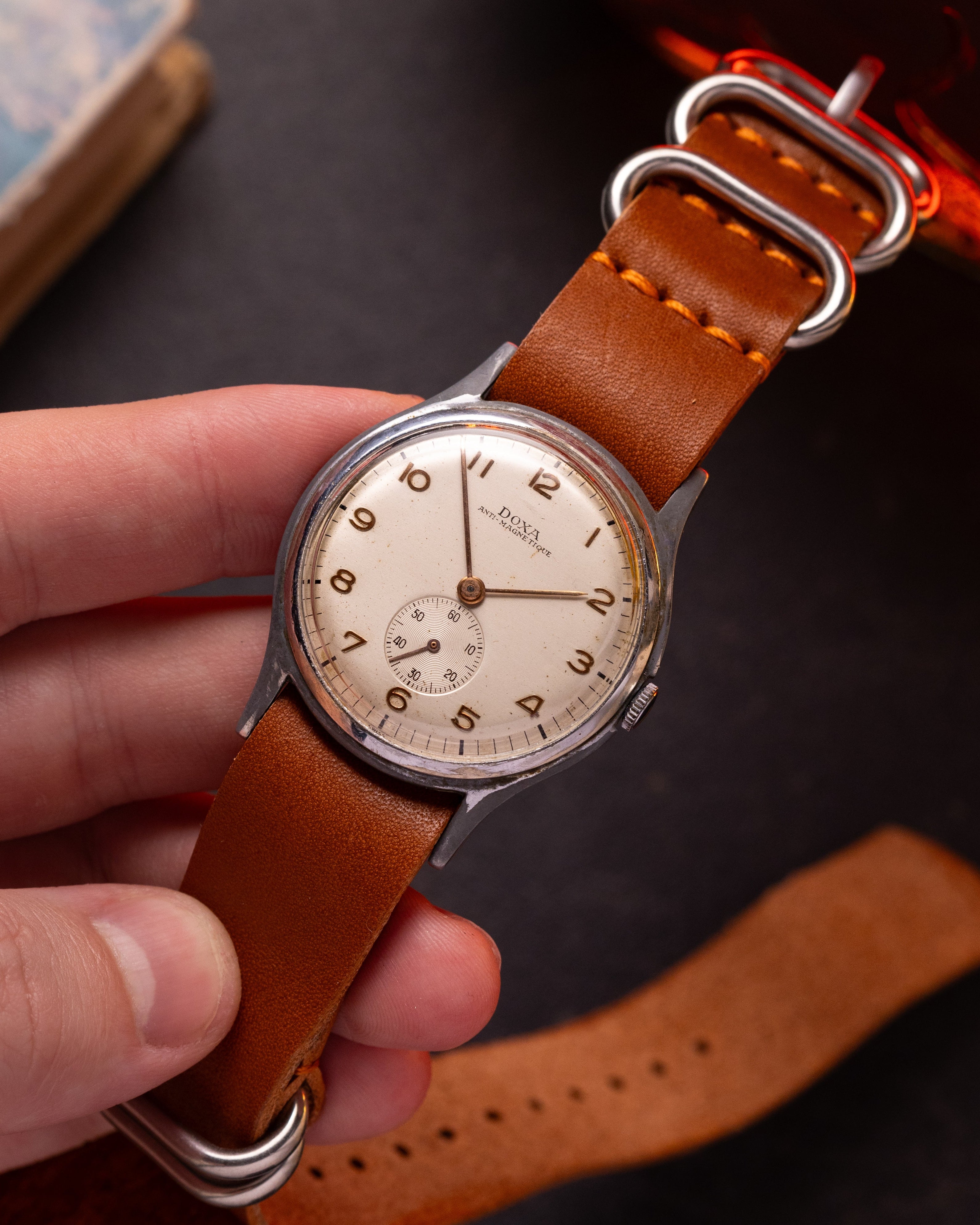 Vintage "Doxa" Art Deco watch, Oversize case 38 mm - VintageDuMarko