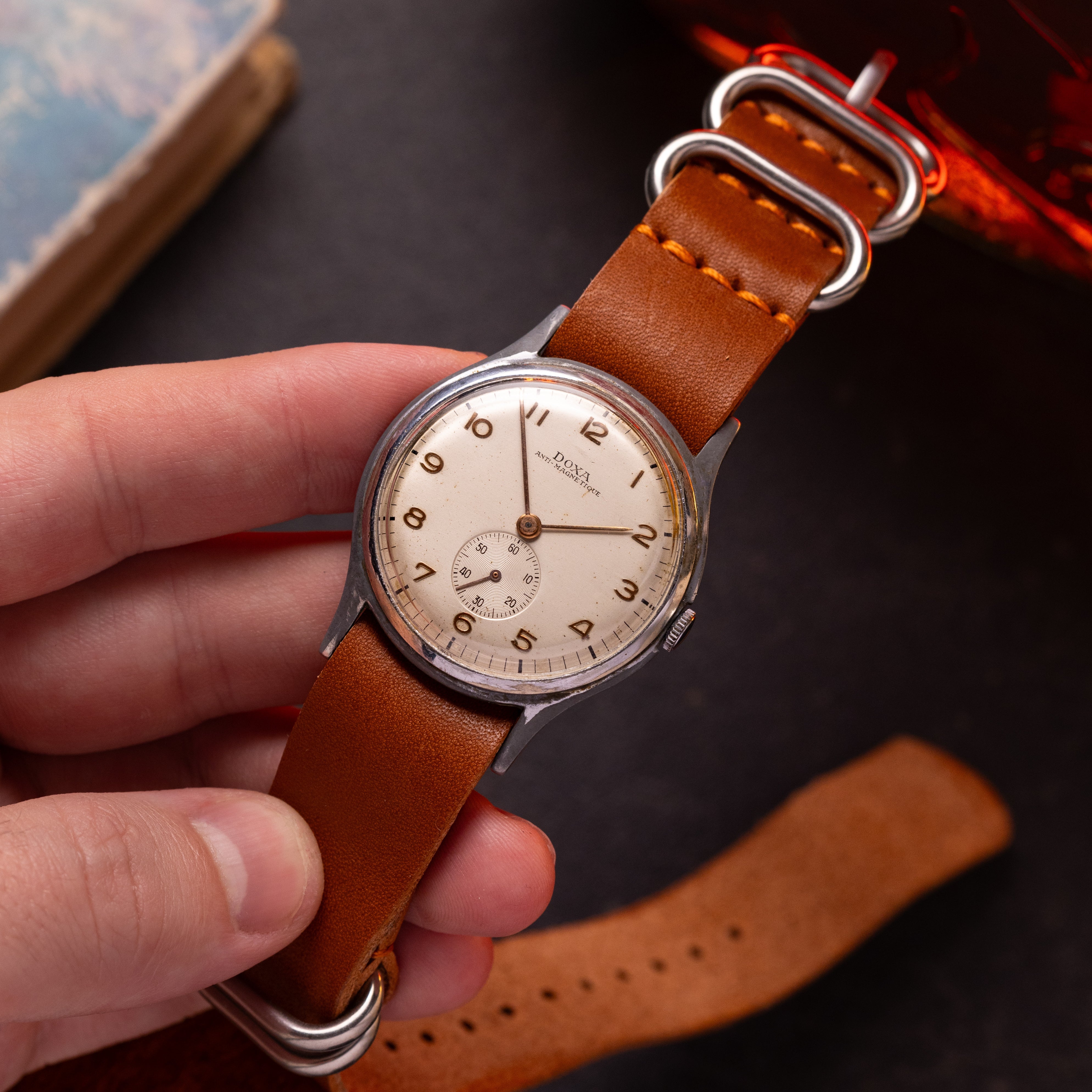 Vintage "Doxa" Art Deco watch, Oversize case 38 mm - VintageDuMarko