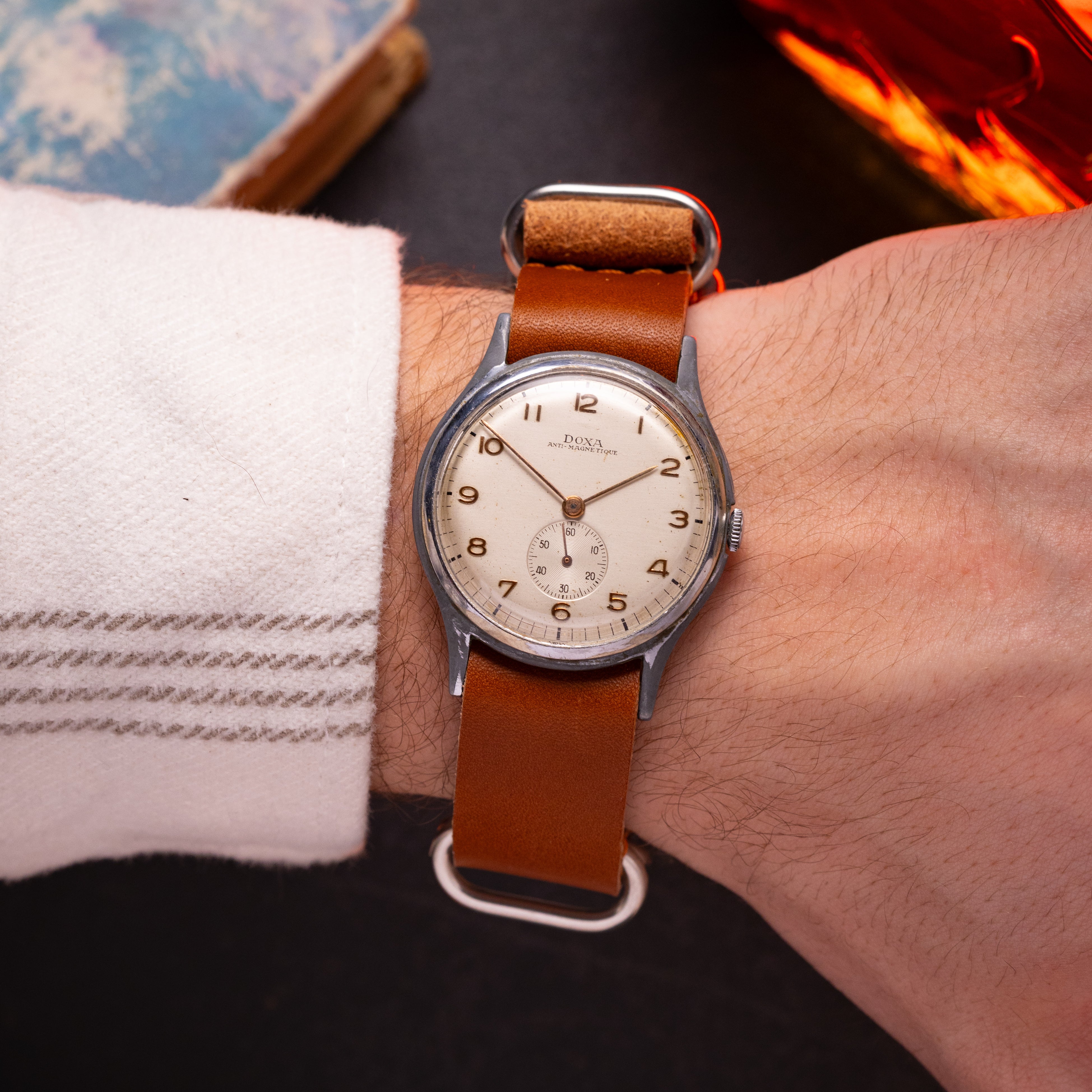 Vintage "Doxa" Art Deco watch, Oversize case 38 mm - VintageDuMarko