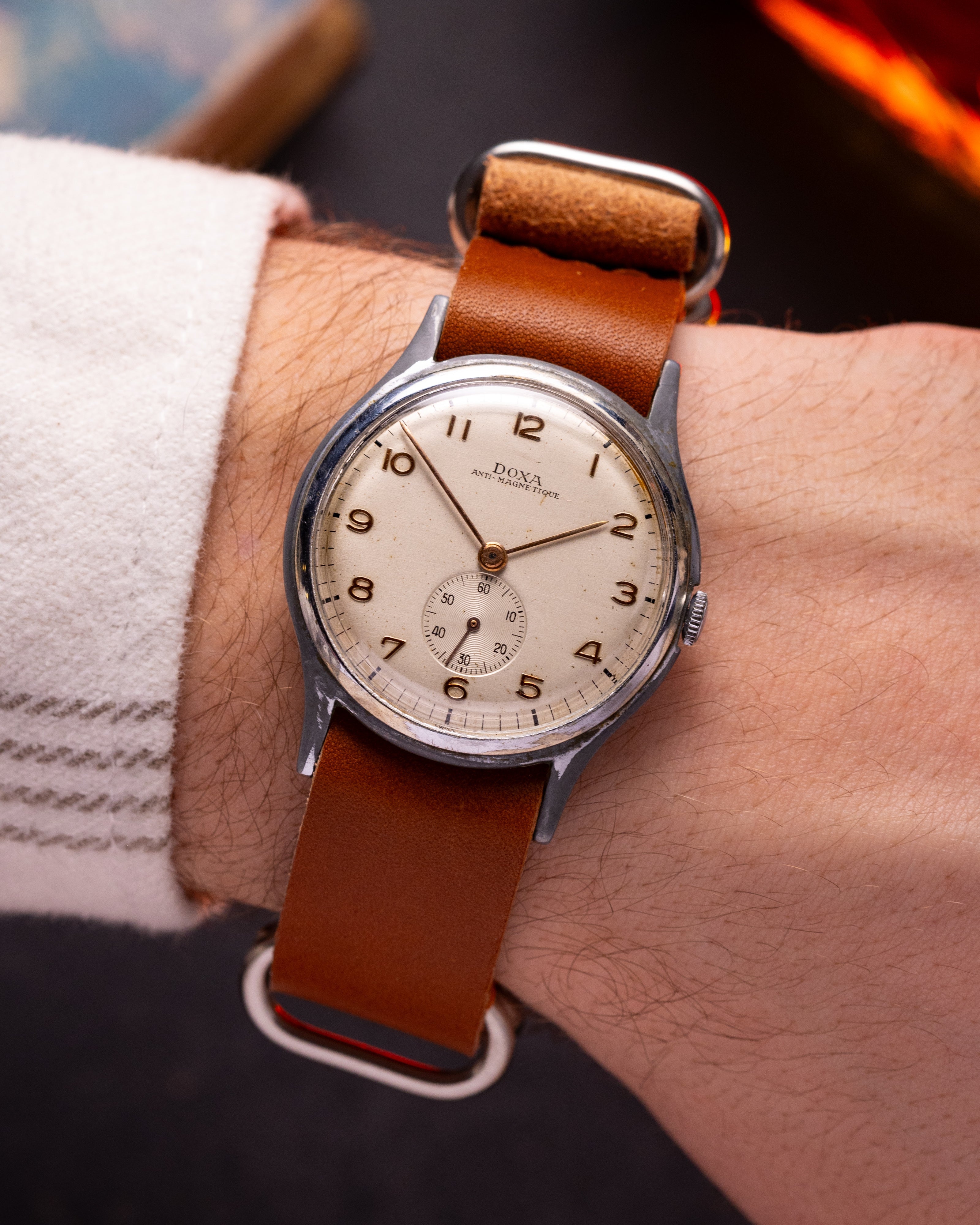 Vintage "Doxa" Art Deco watch, Oversize case 38 mm - VintageDuMarko