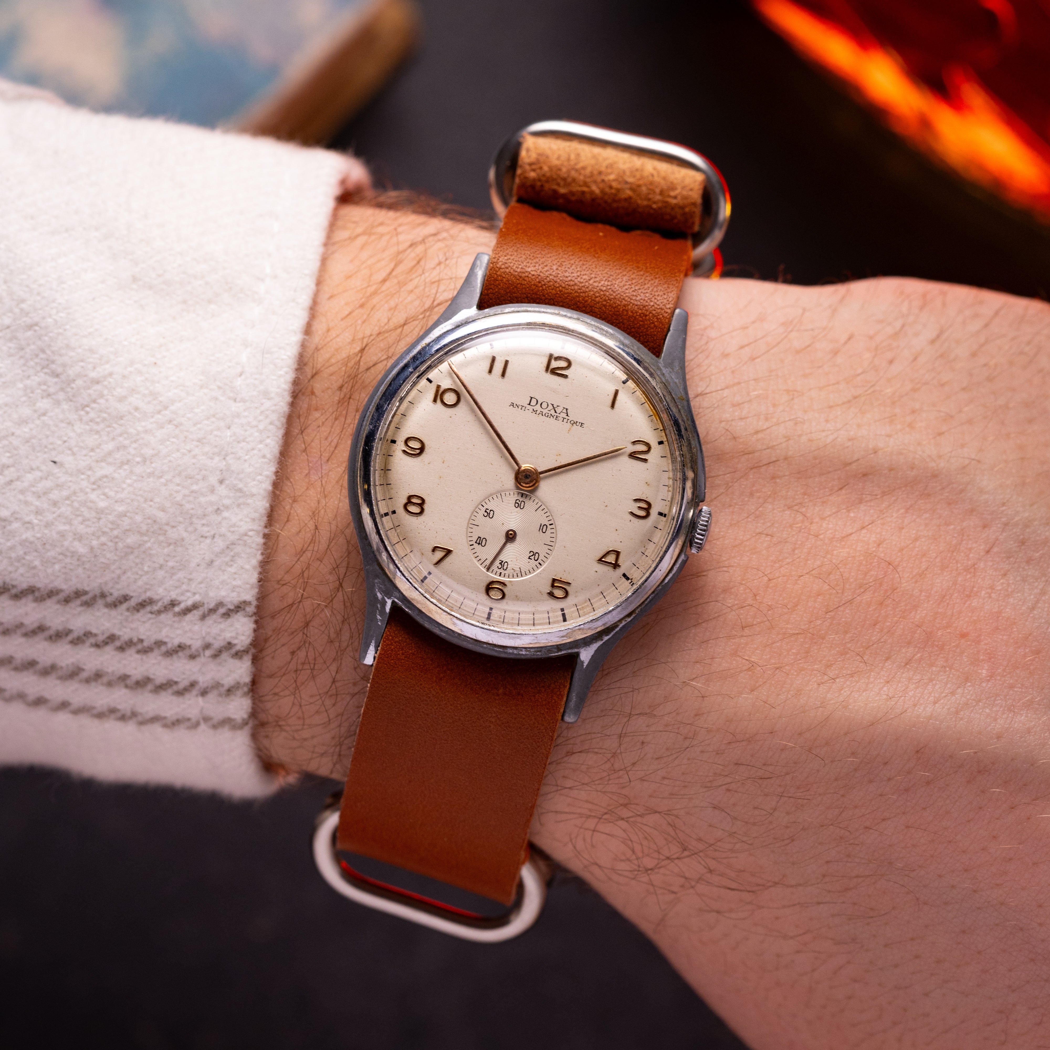 Vintage "Doxa" Art Deco watch, Oversize case 38 mm - VintageDuMarko