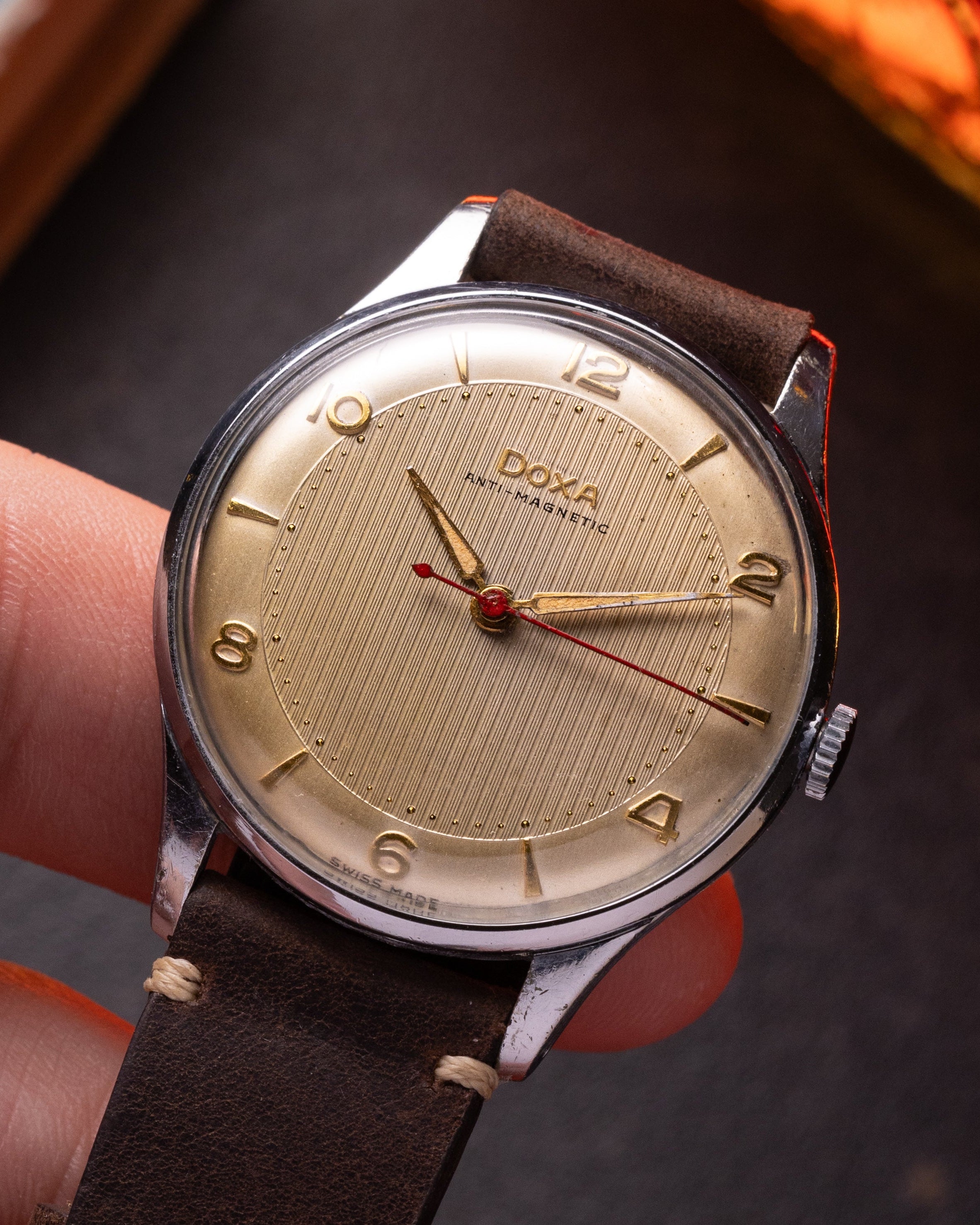 Vintage "Doxa" Calatrava dial, Original military watch - VintageDuMarko