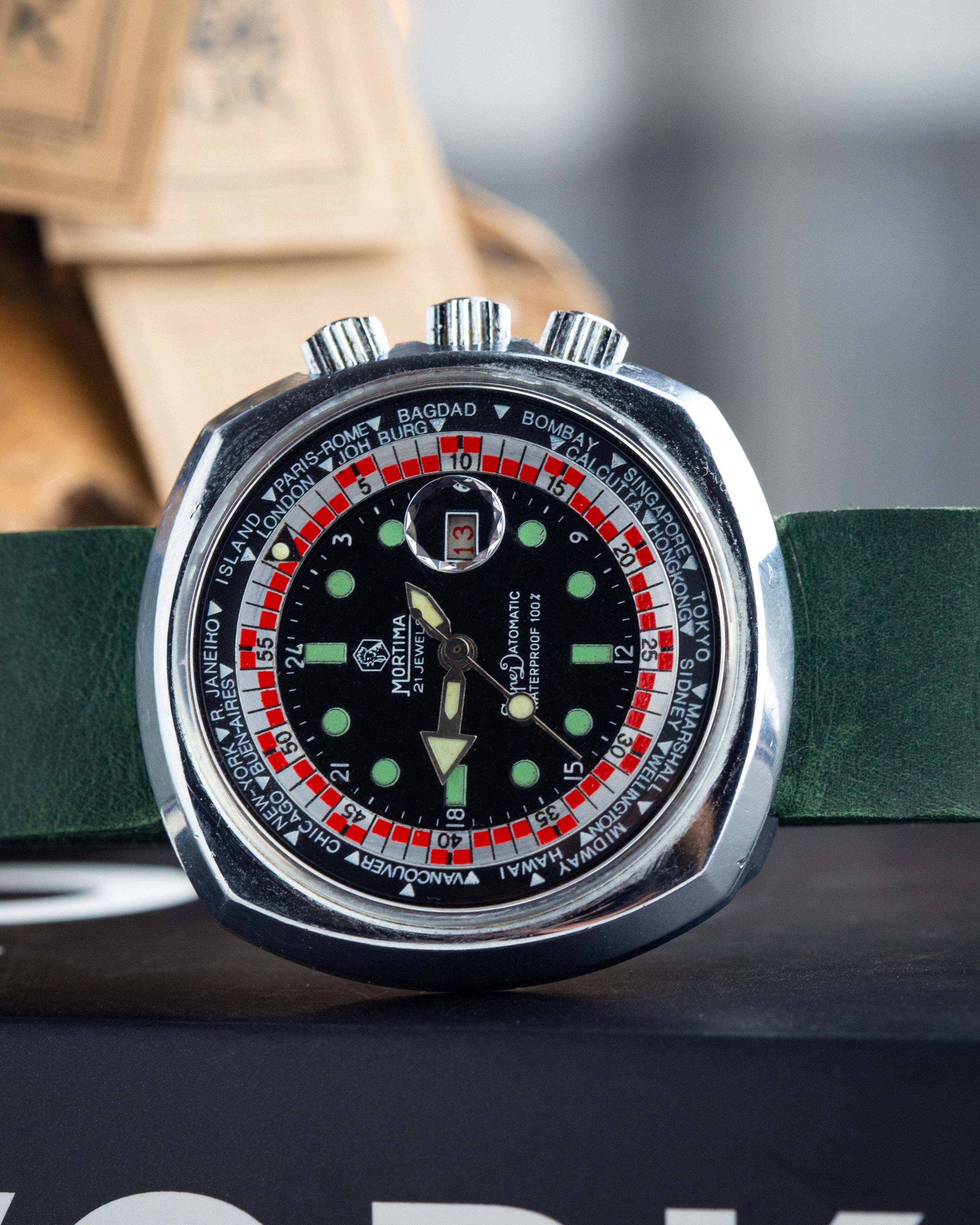 Vintage French Dive Men's Watch "Mortima Super Datomatic", Collectible Watches - VintageDuMarko