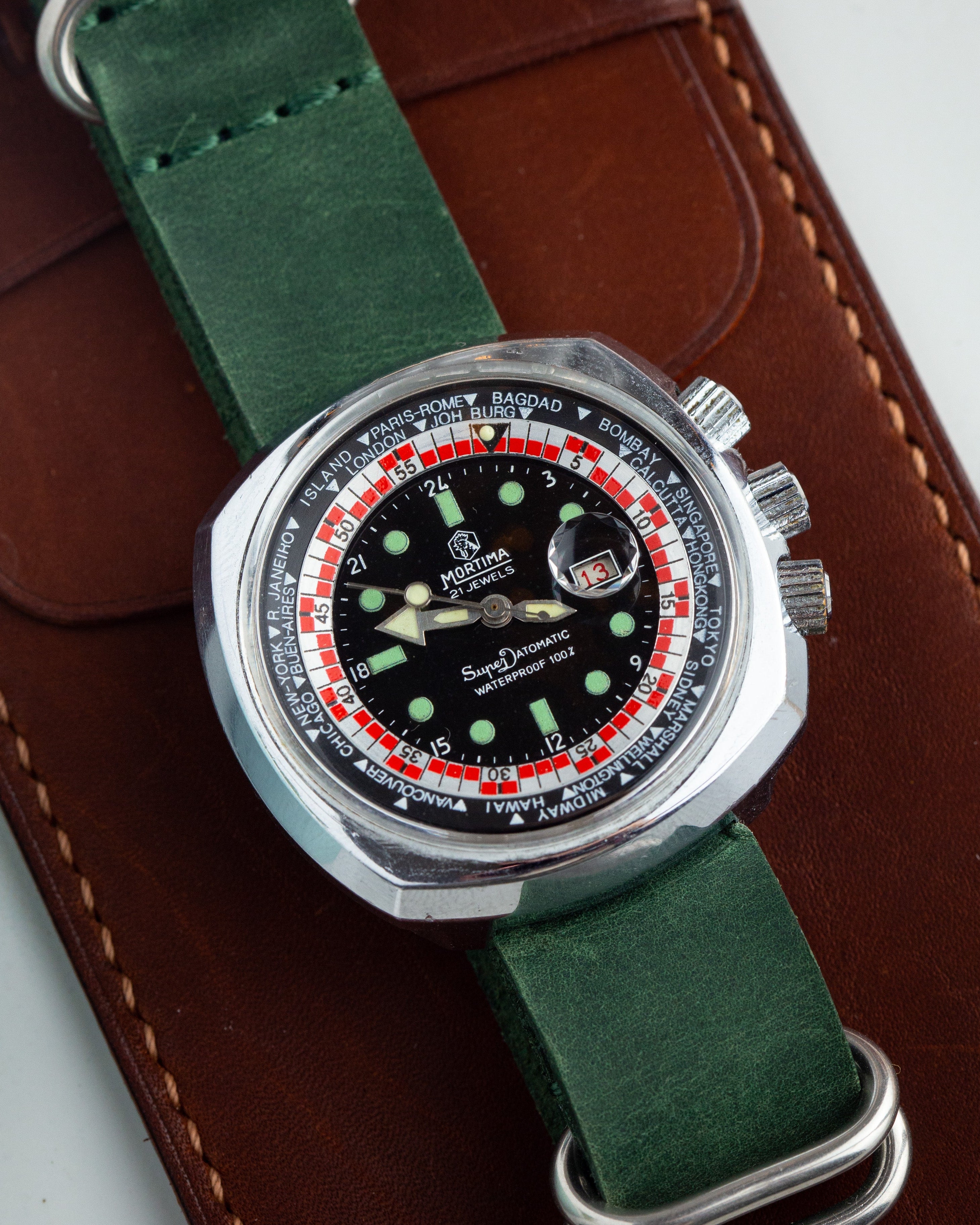 Vintage French Dive Men's Watch "Mortima Super Datomatic", Collectible Watches - VintageDuMarko