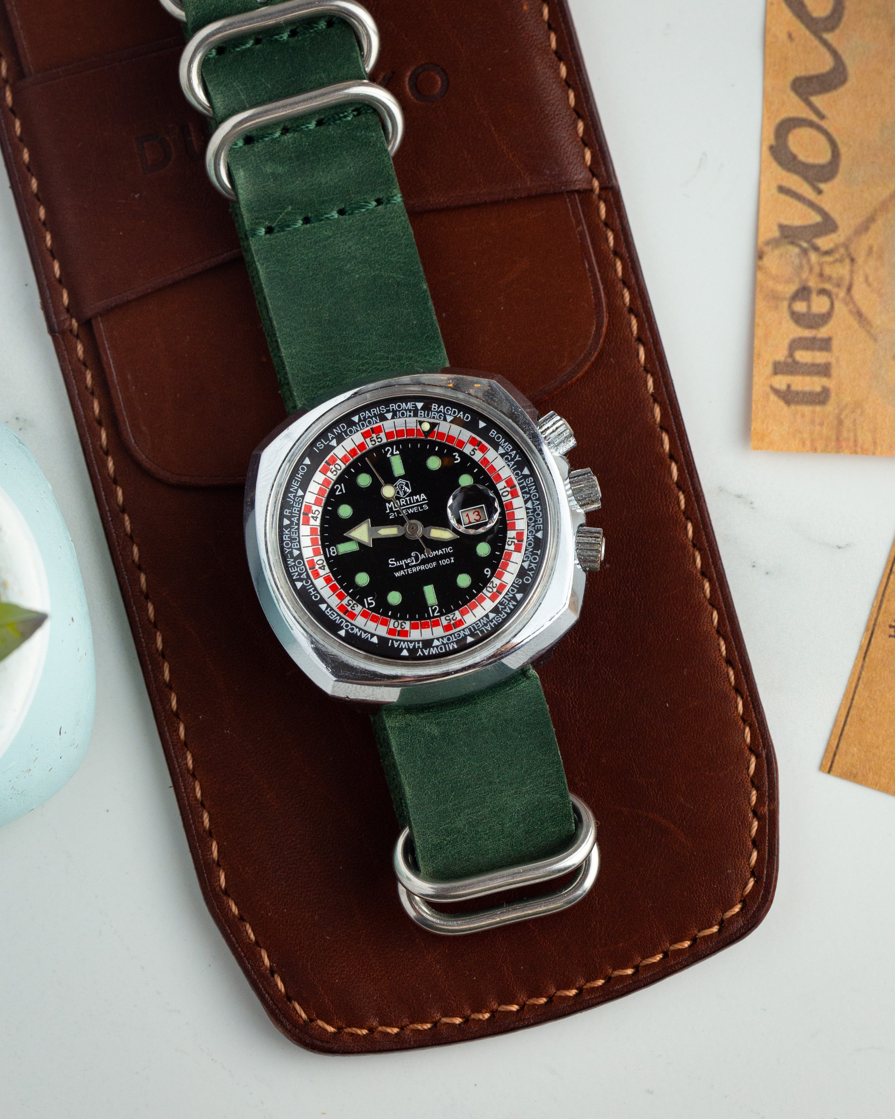 Vintage French Dive Men's Watch "Mortima Super Datomatic", Collectible Watches - VintageDuMarko