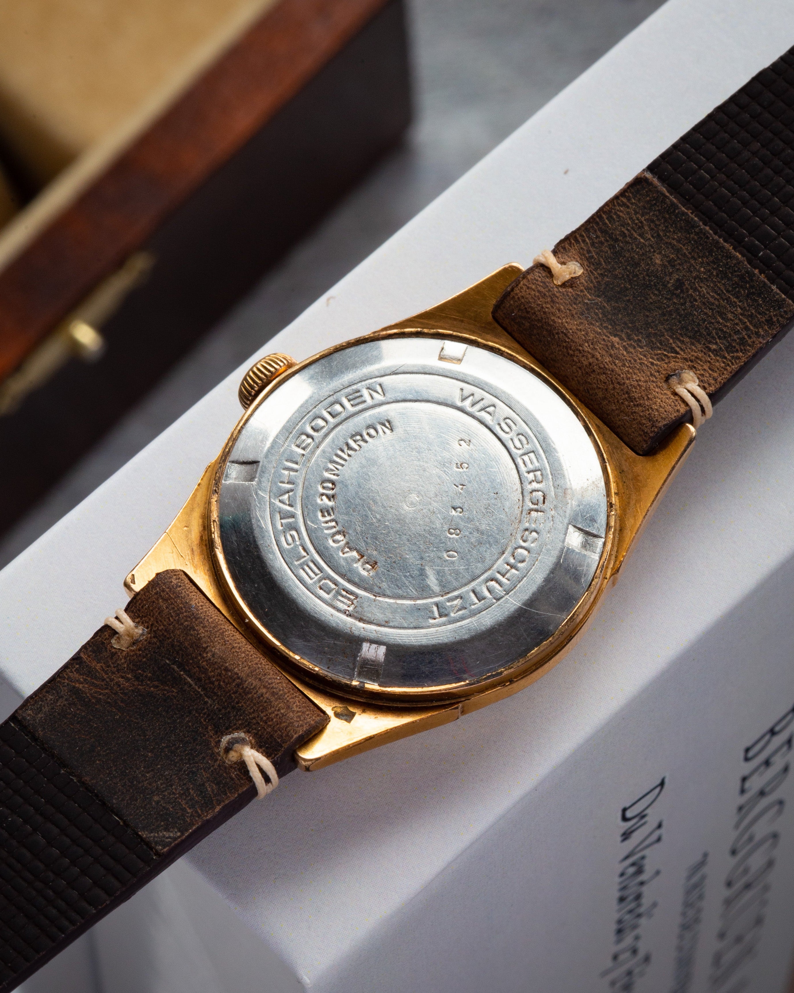 Vintage German "GUB Glashutte" Gold Plated Watch - VintageDuMarko