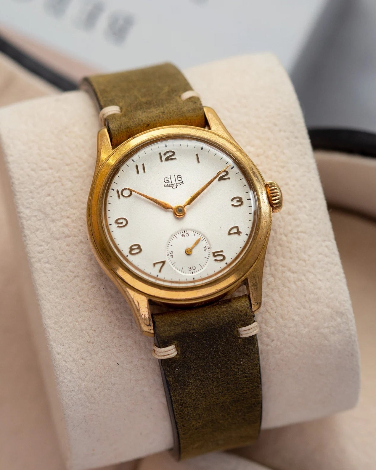 Vintage German Watch "GUB Glashutte", Gold Plated Watch - VintageDuMarko