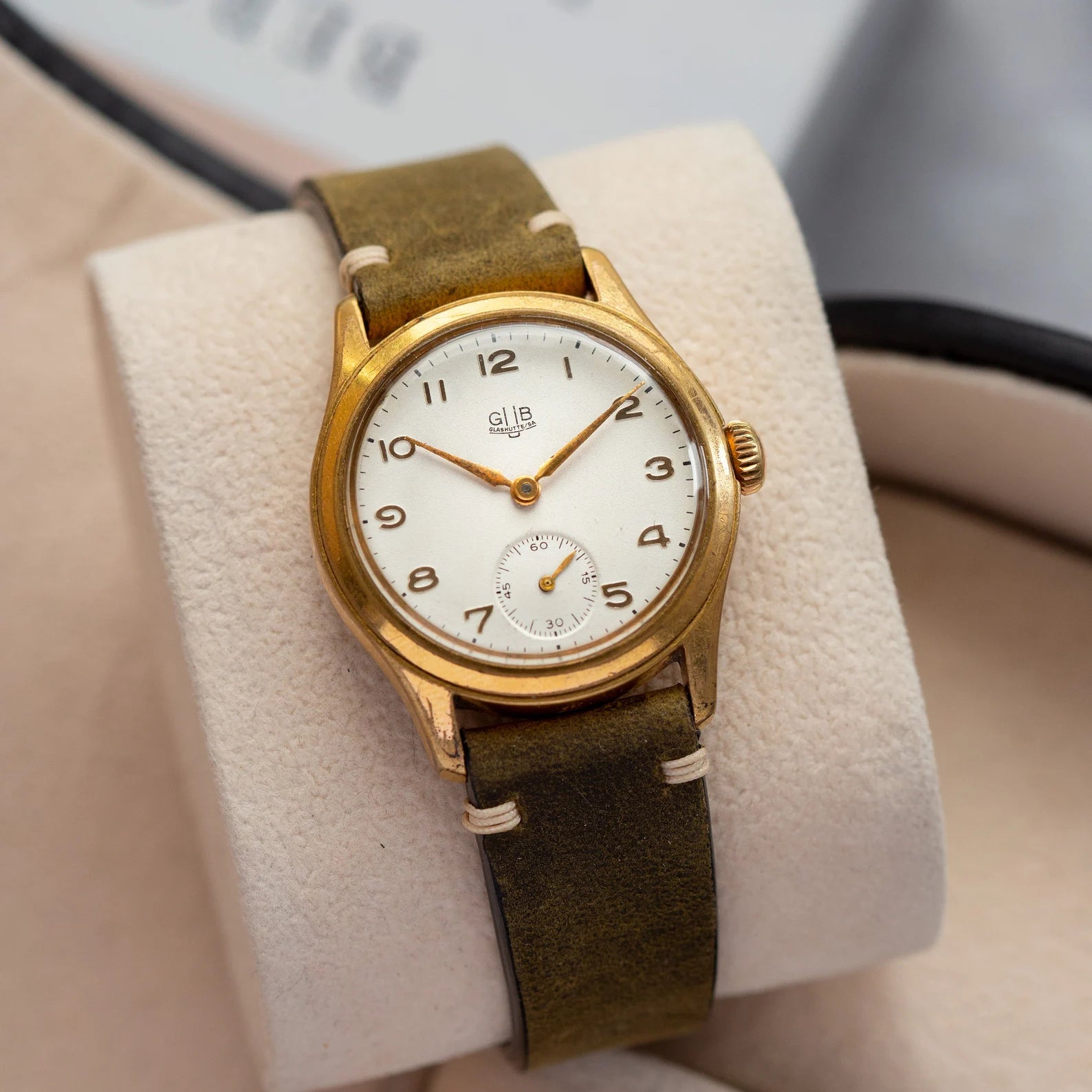 Vintage German Watch "GUB Glashutte", Gold Plated Watch - VintageDuMarko