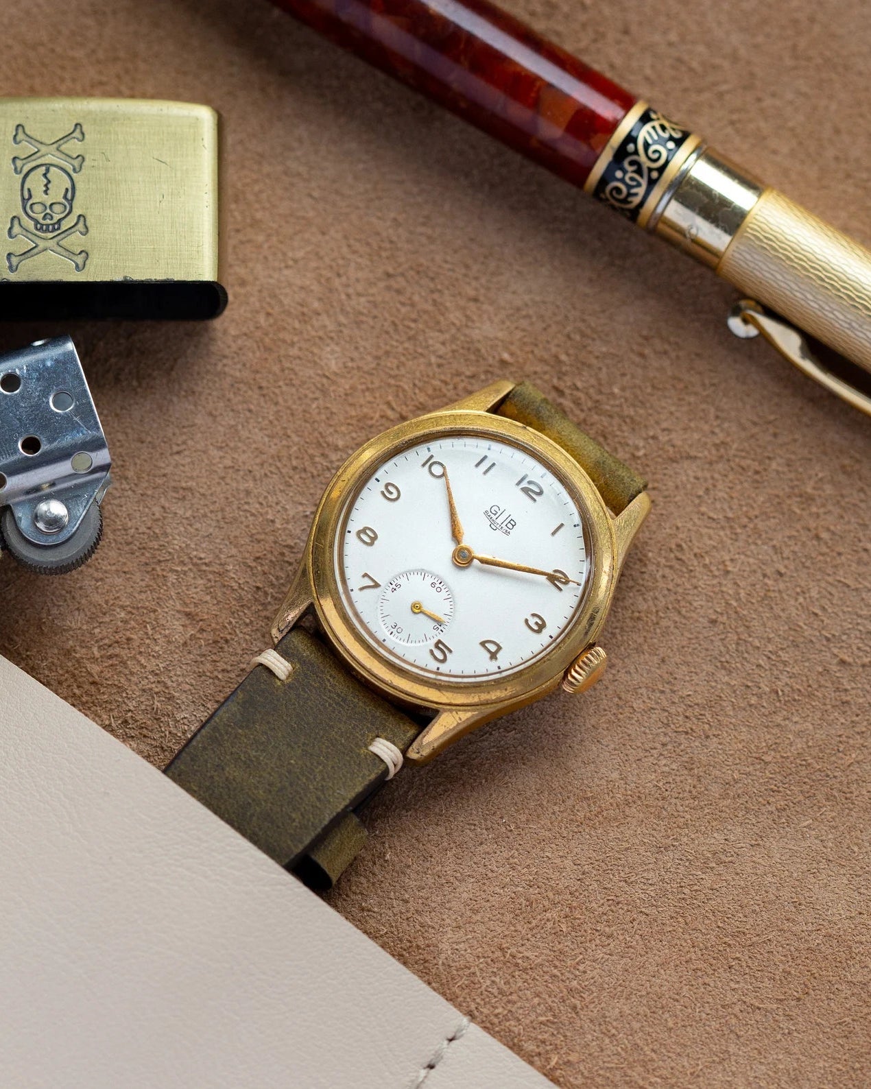 Vintage German Watch "GUB Glashutte", Gold Plated Watch - VintageDuMarko