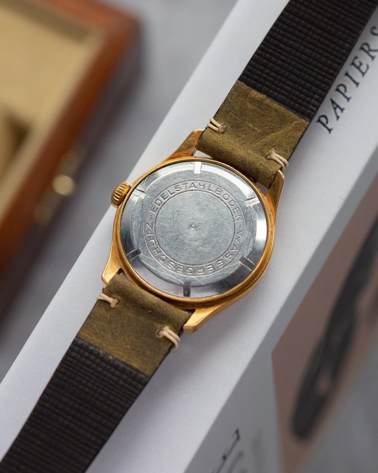 Vintage German Watch "GUB Glashutte", Gold Plated Watch - VintageDuMarko