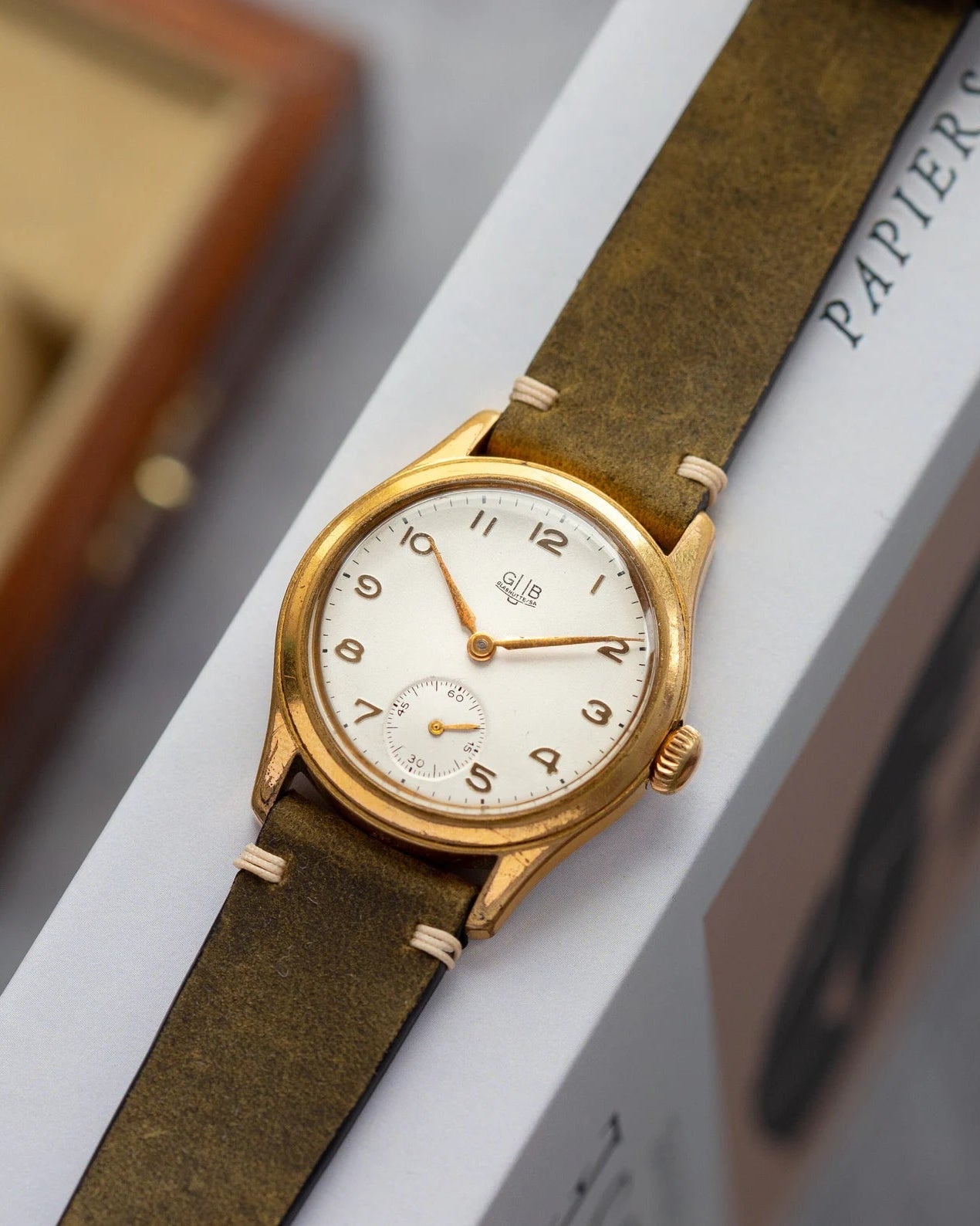Vintage German Watch "GUB Glashutte", Gold Plated Watch - VintageDuMarko