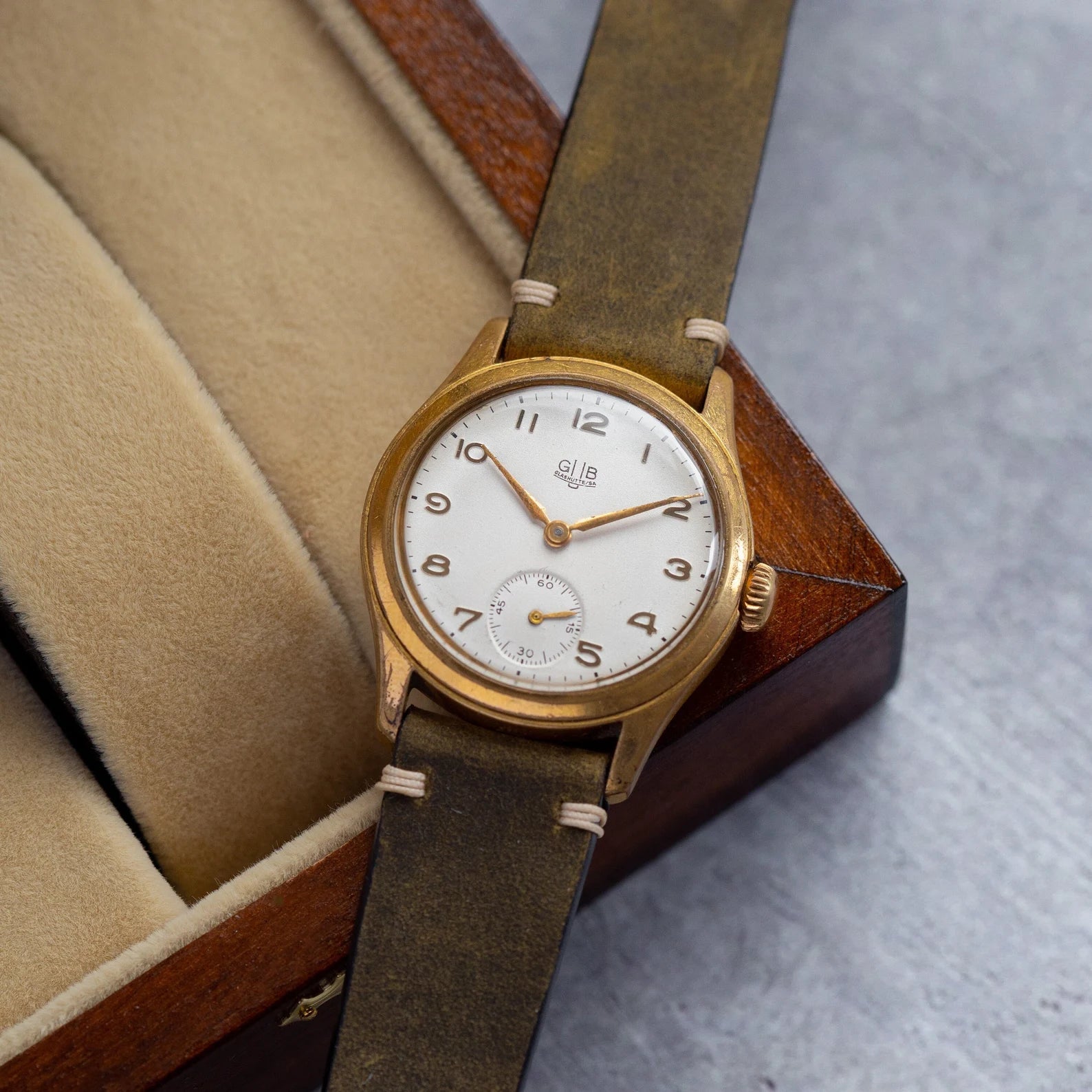 Vintage German Watch "GUB Glashutte", Gold Plated Watch - VintageDuMarko