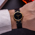 Vintage GUCCI Black and Gold Watch - VintageDuMarko