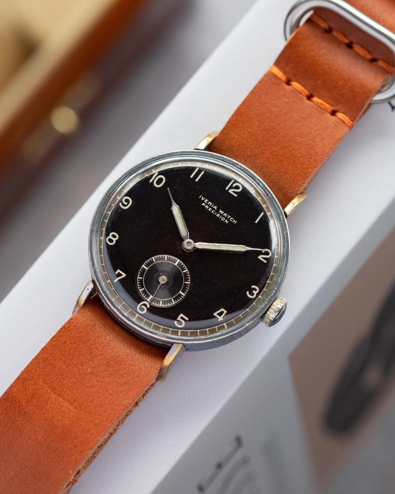 Vintage "Iveria Watch Precision", Military Swiss Watch - VintageDuMarko