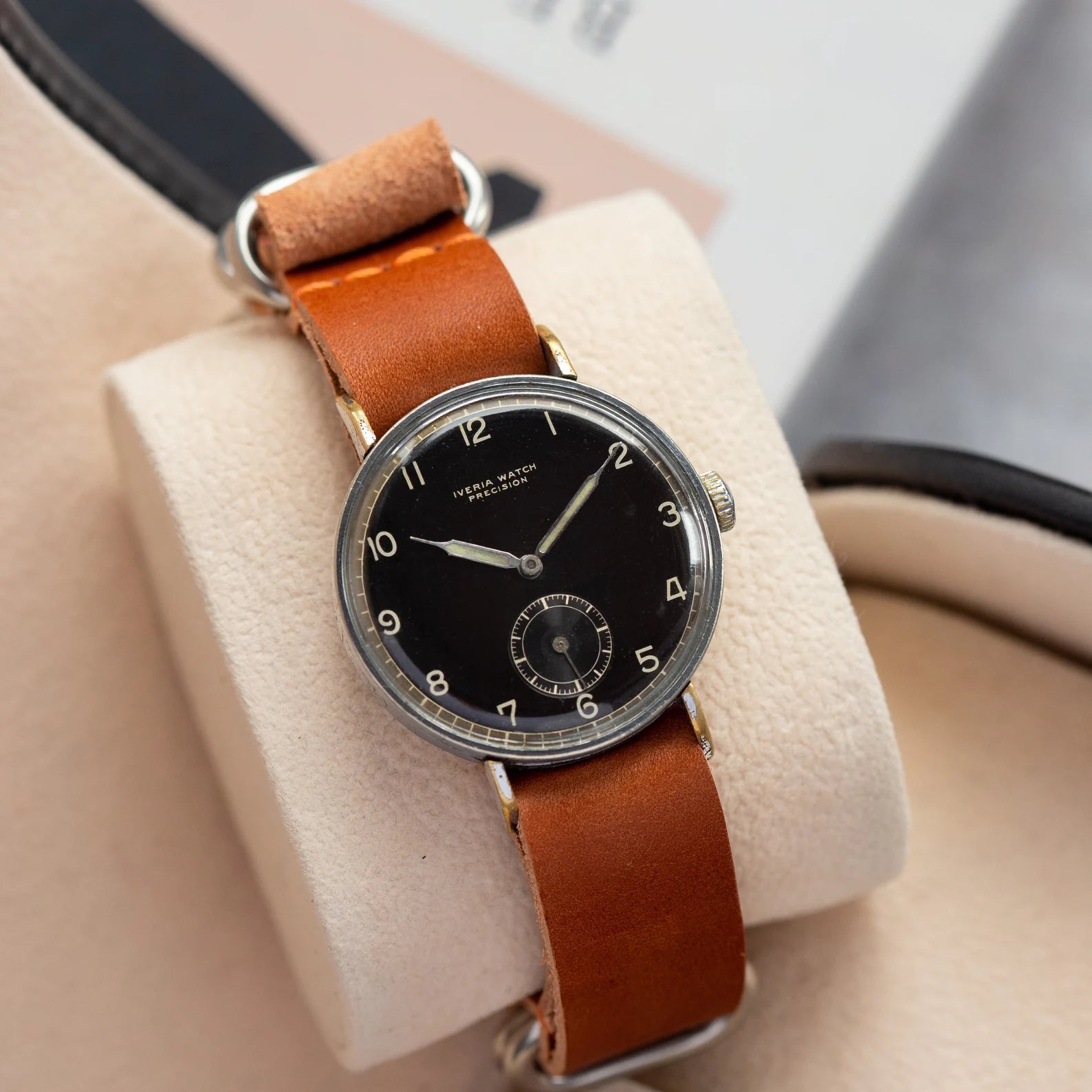 Vintage "Iveria Watch Precision", Military Swiss Watch - VintageDuMarko