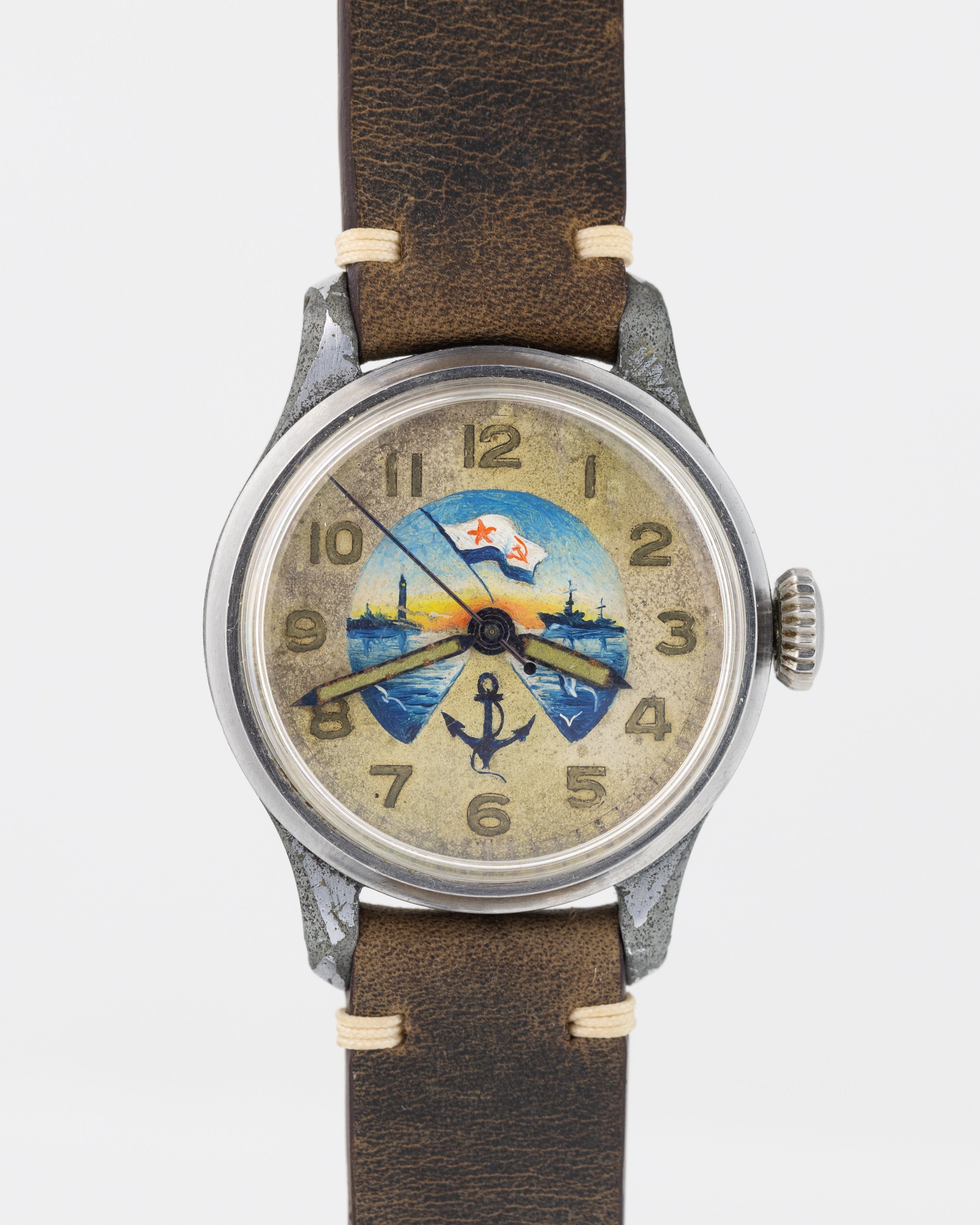 Vintage Longines Watch for Men with Painted Dial - Swiss Millitary Watch - VintageDuMarko