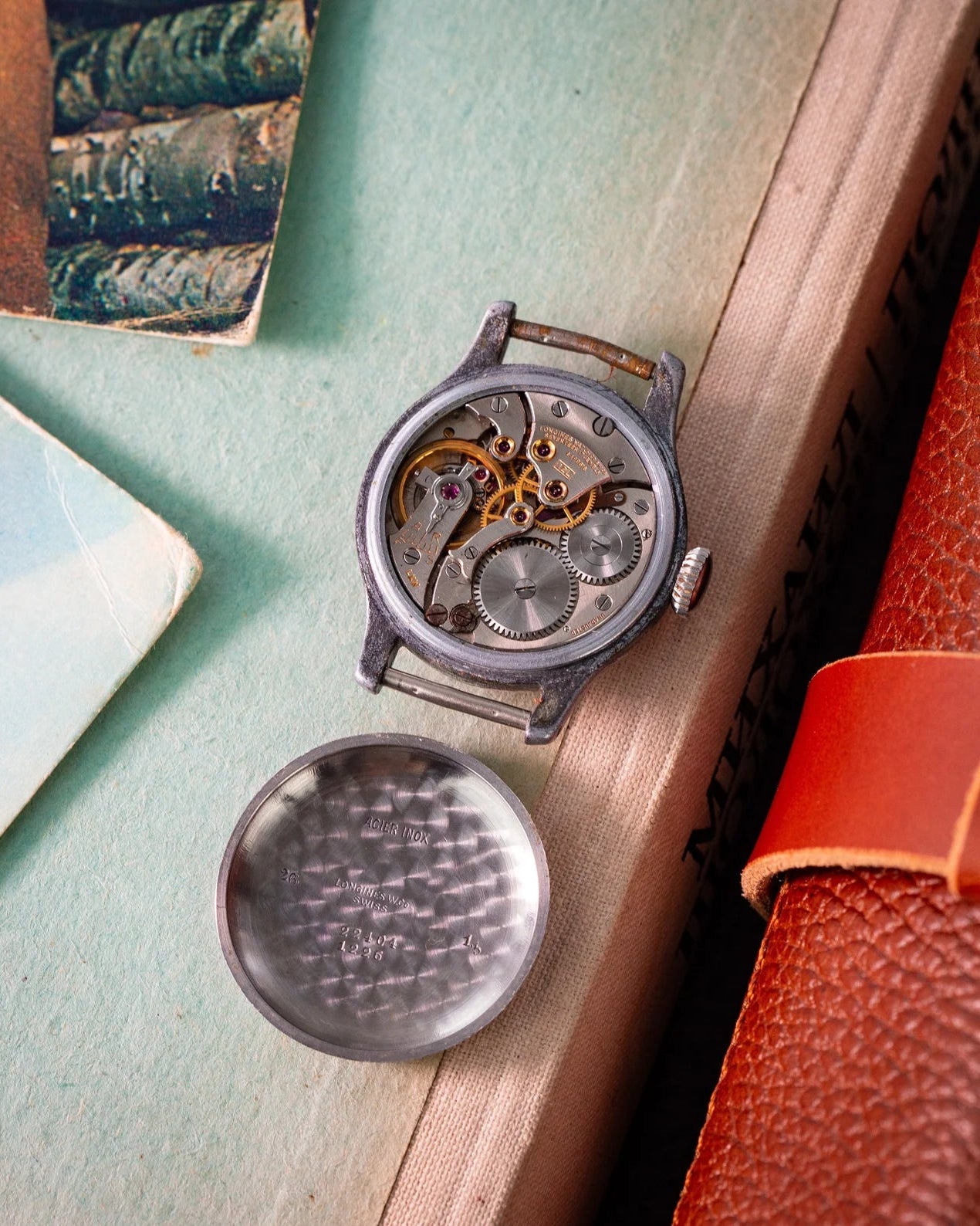 Vintage "Longines" Watch, Military Swiss watch for Men with Patina Dial - VintageDuMarko