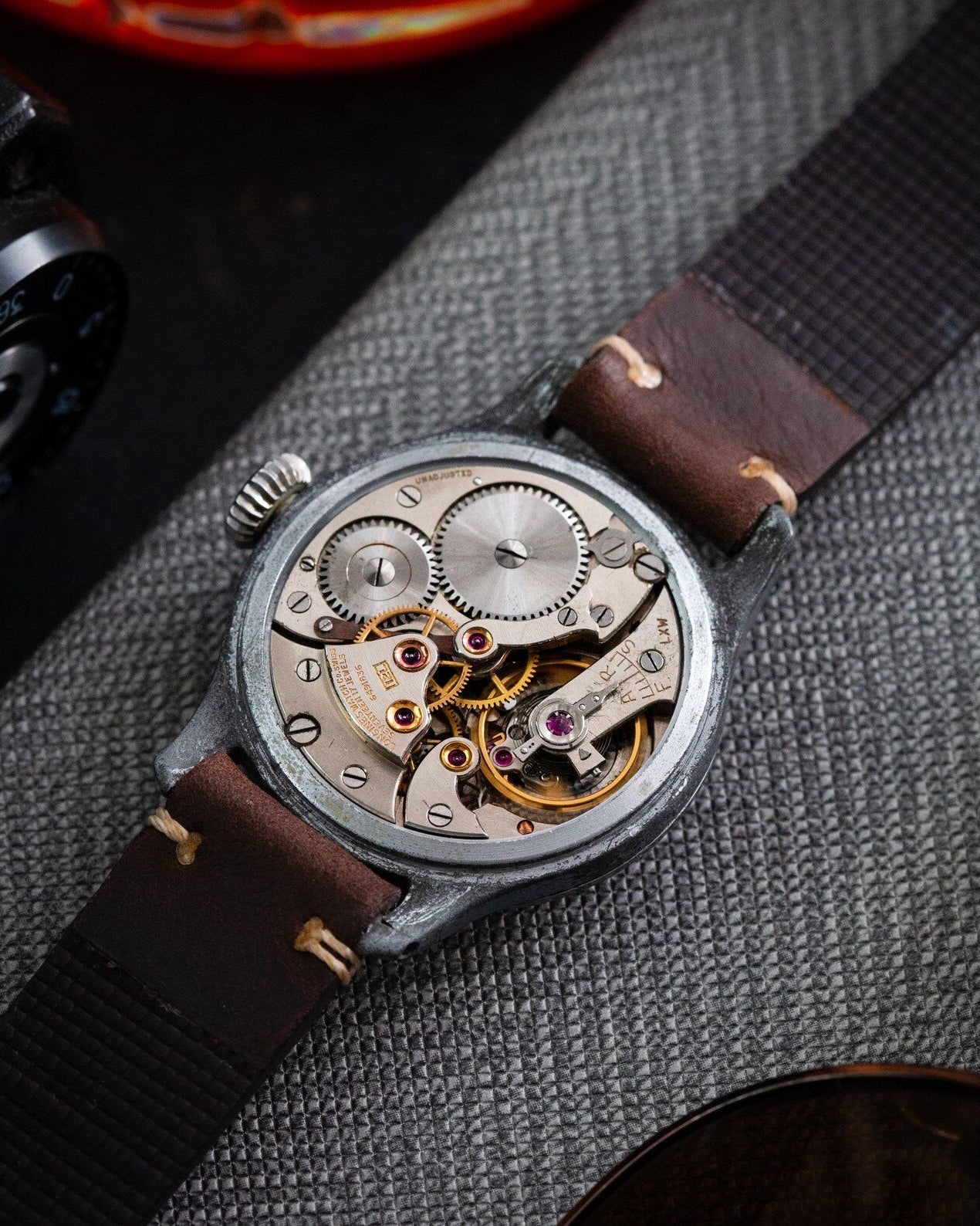 Vintage "Longines" Watch with Painted Dial, Military Watch Made in Switzerland - VintageDuMarko