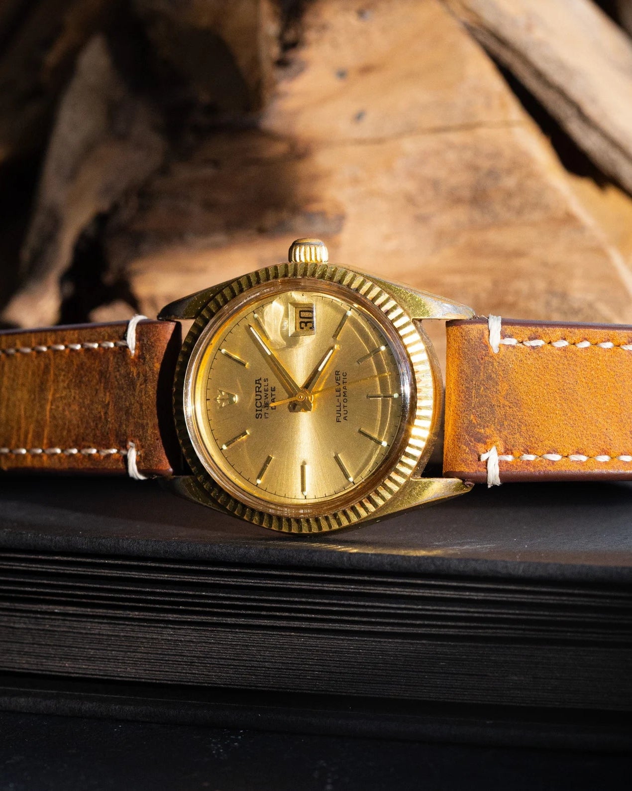 Vintage Men's Watch "Sicura Full-Lever (Breitling)", Automatic Swiss Made Watch - VintageDuMarko