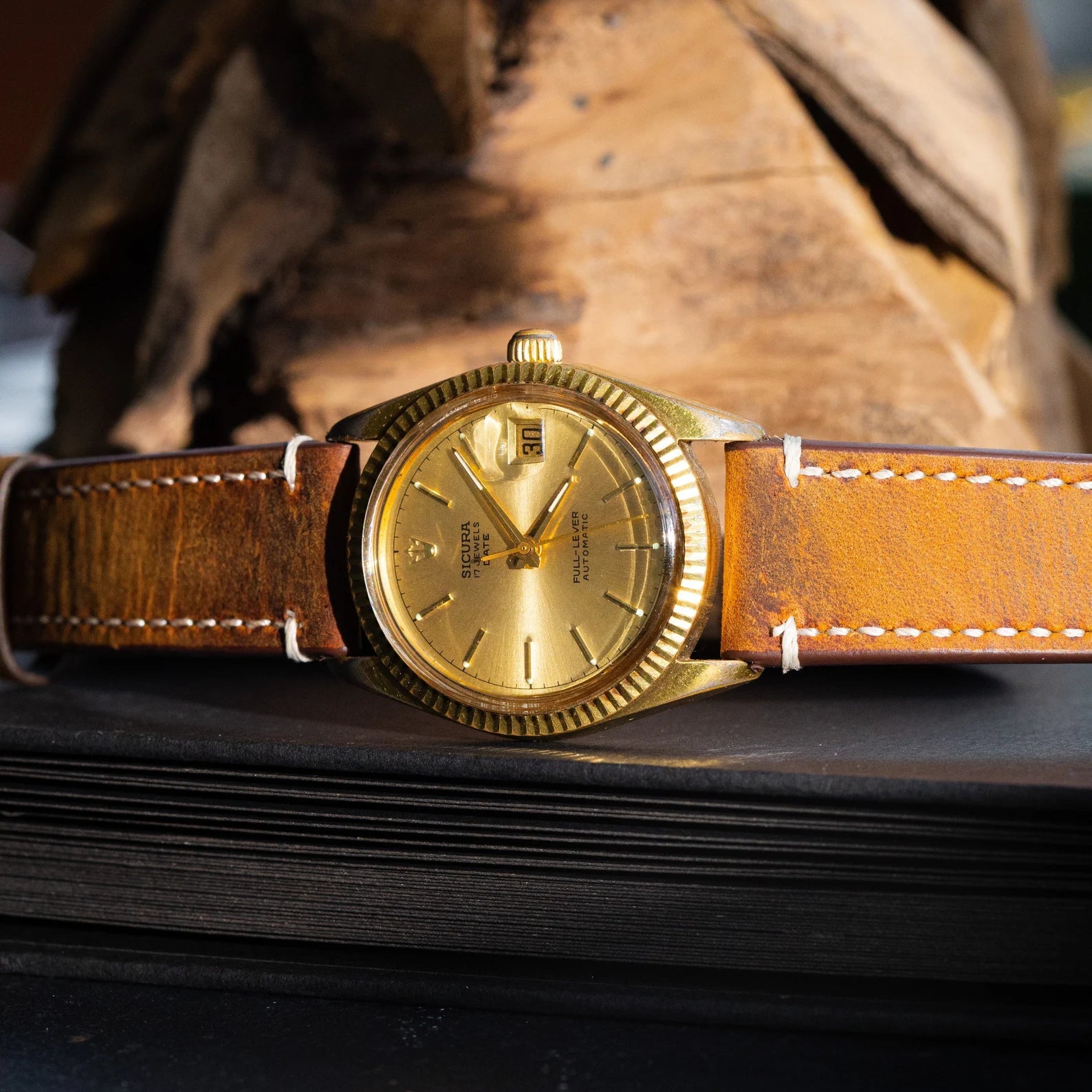 Vintage Men's Watch "Sicura Full-Lever (Breitling)", Automatic Swiss Made Watch - VintageDuMarko