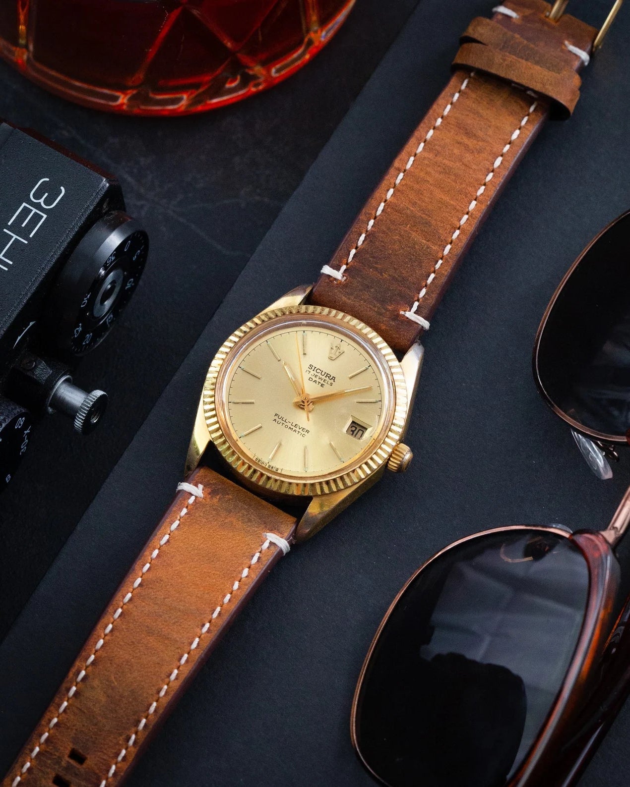 Vintage Men's Watch "Sicura Full-Lever (Breitling)", Automatic Swiss Made Watch - VintageDuMarko