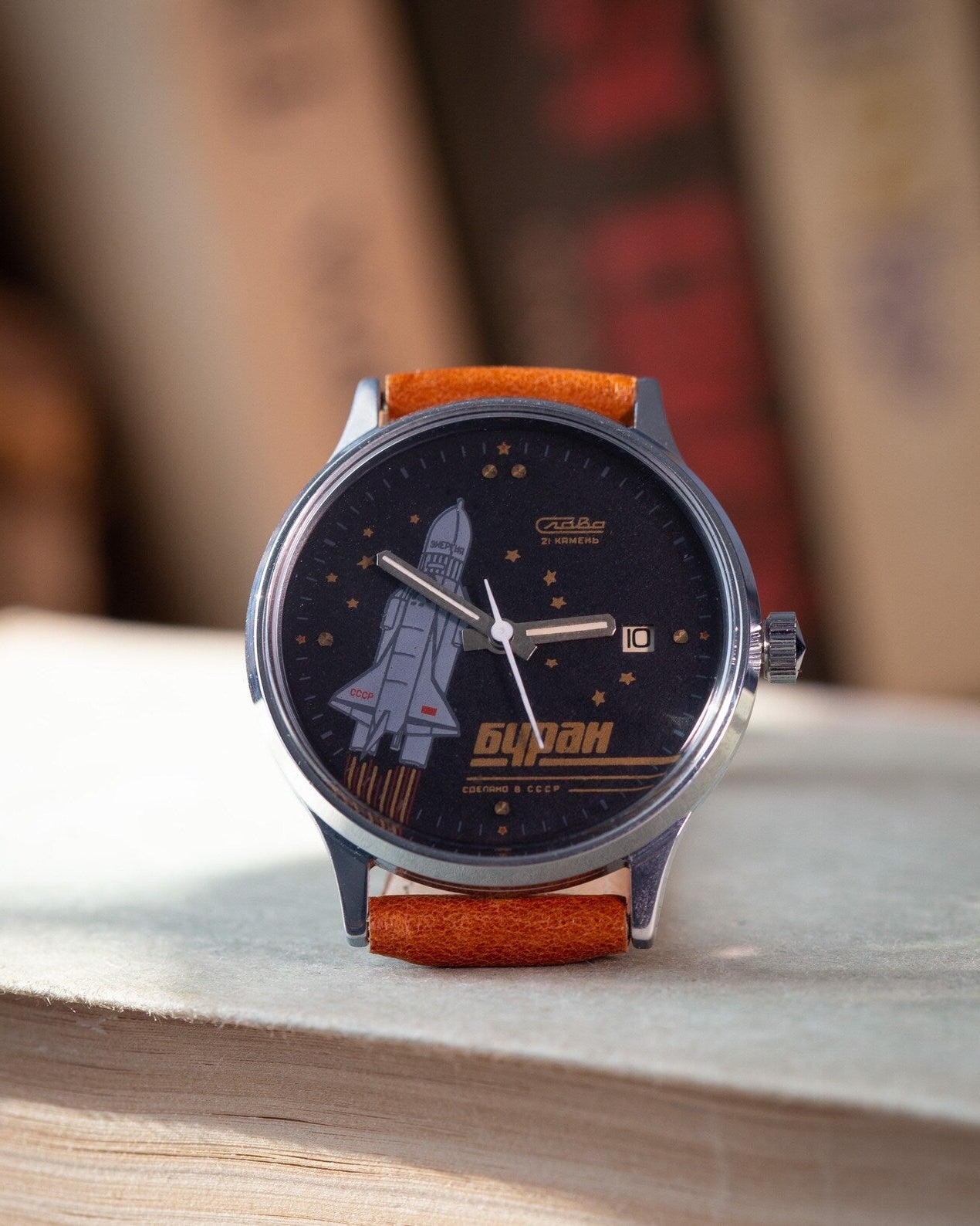 Vintage Men's Watch "Slava Buran" 2nd MChZ Type, Military Watch - VintageDuMarko