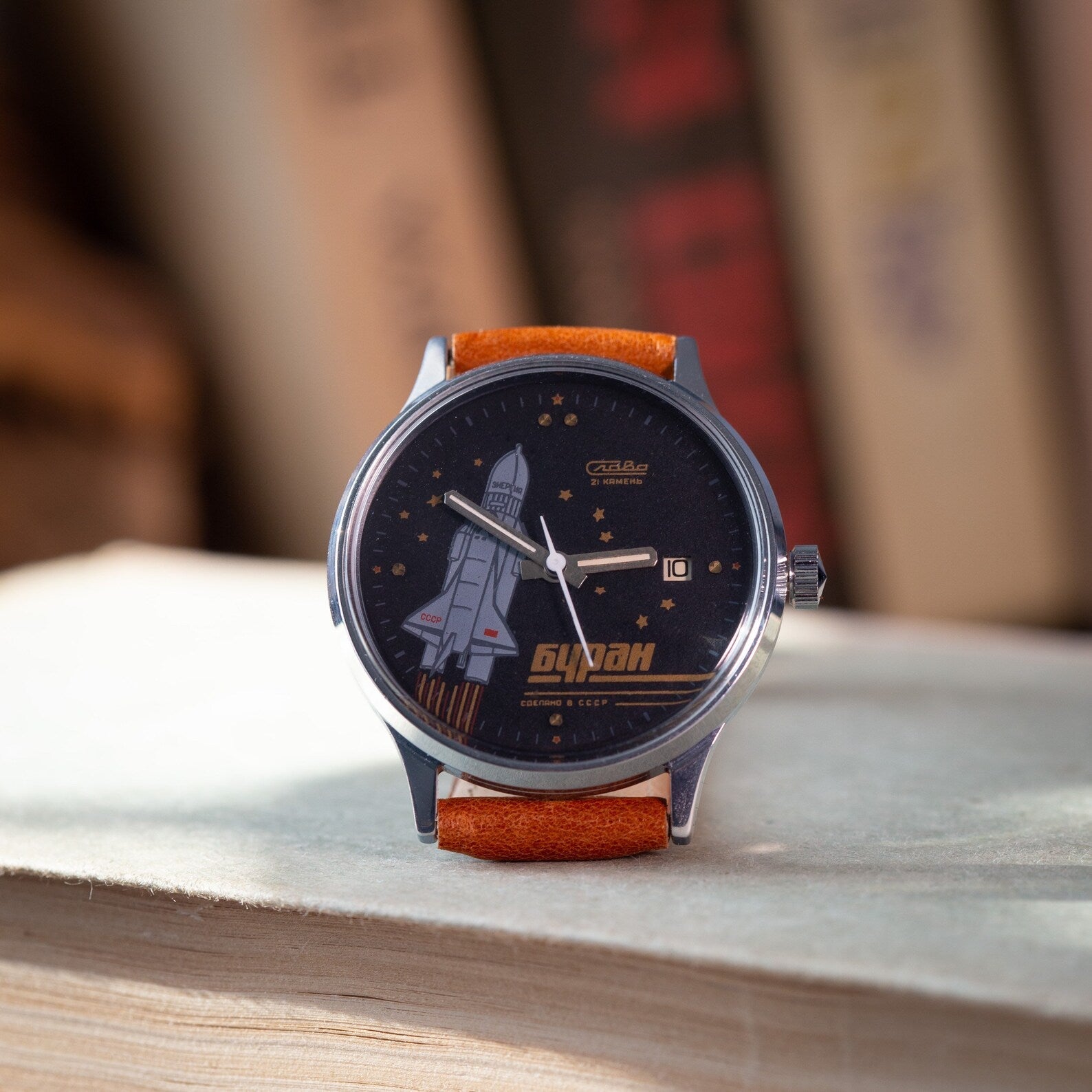 Vintage Men's Watch "Slava Buran" 2nd MChZ Type, Military Watch - VintageDuMarko