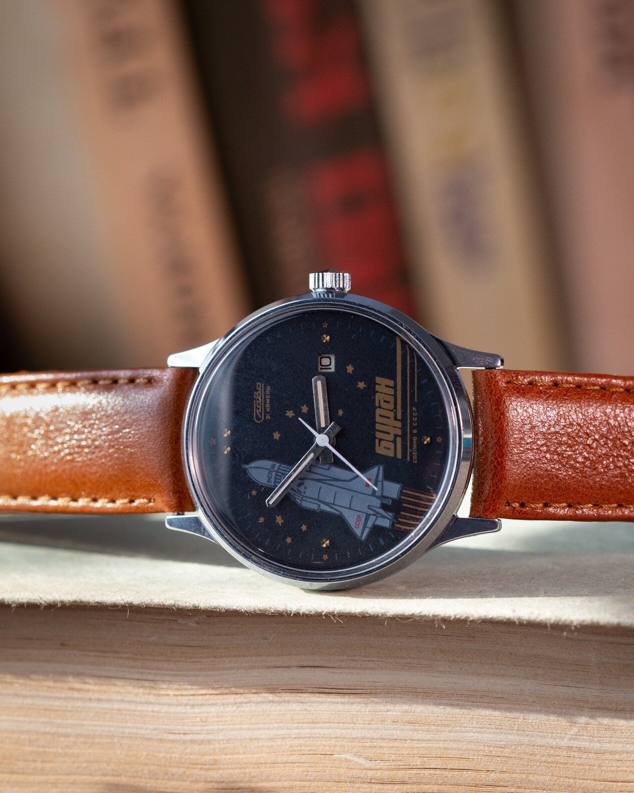 Vintage Men's Watch "Slava Buran" 2nd MChZ Type, Military Watch - VintageDuMarko