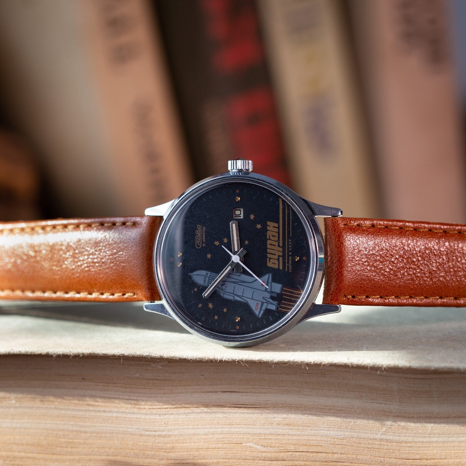 Vintage Men's Watch "Slava Buran" 2nd MChZ Type, Military Watch - VintageDuMarko