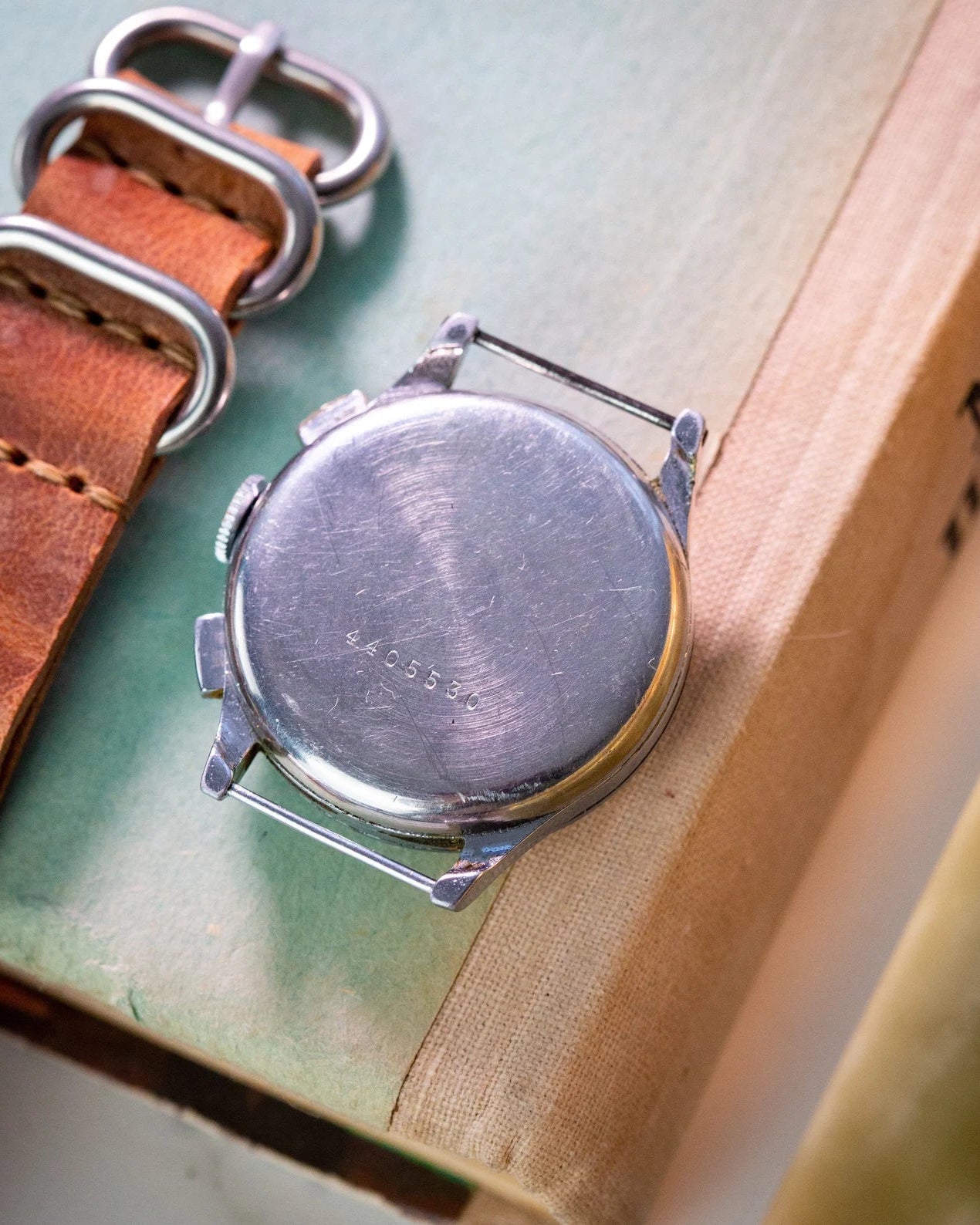 Vintage Military Chronograph "Doxa Aviator" Watch, Valjoux Cal.22 Movement - VintageDuMarko