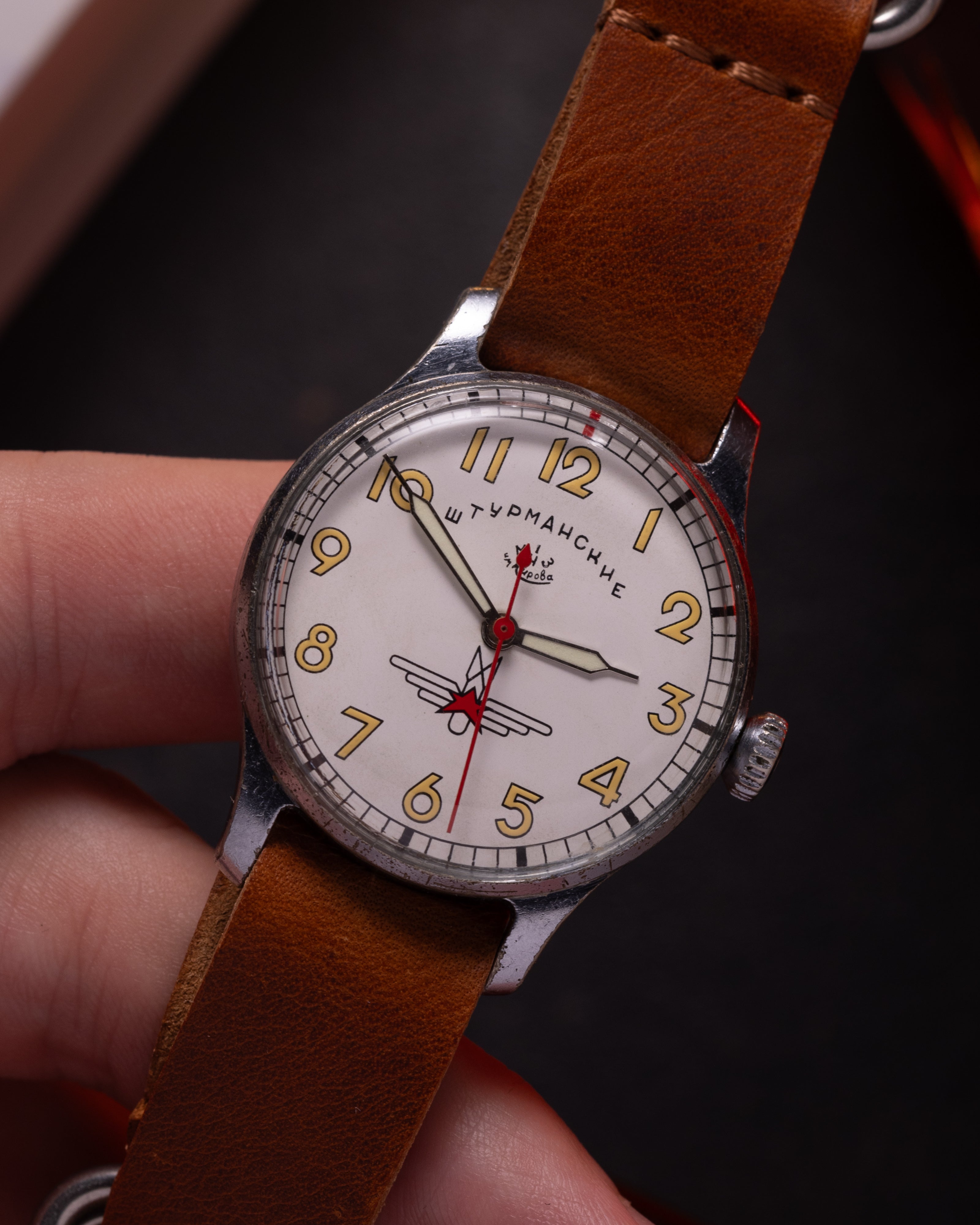 Vintage Military "Poljot Sturmanskie Gagarin" Watch, Men's Soviet Watch - VintageDuMarko