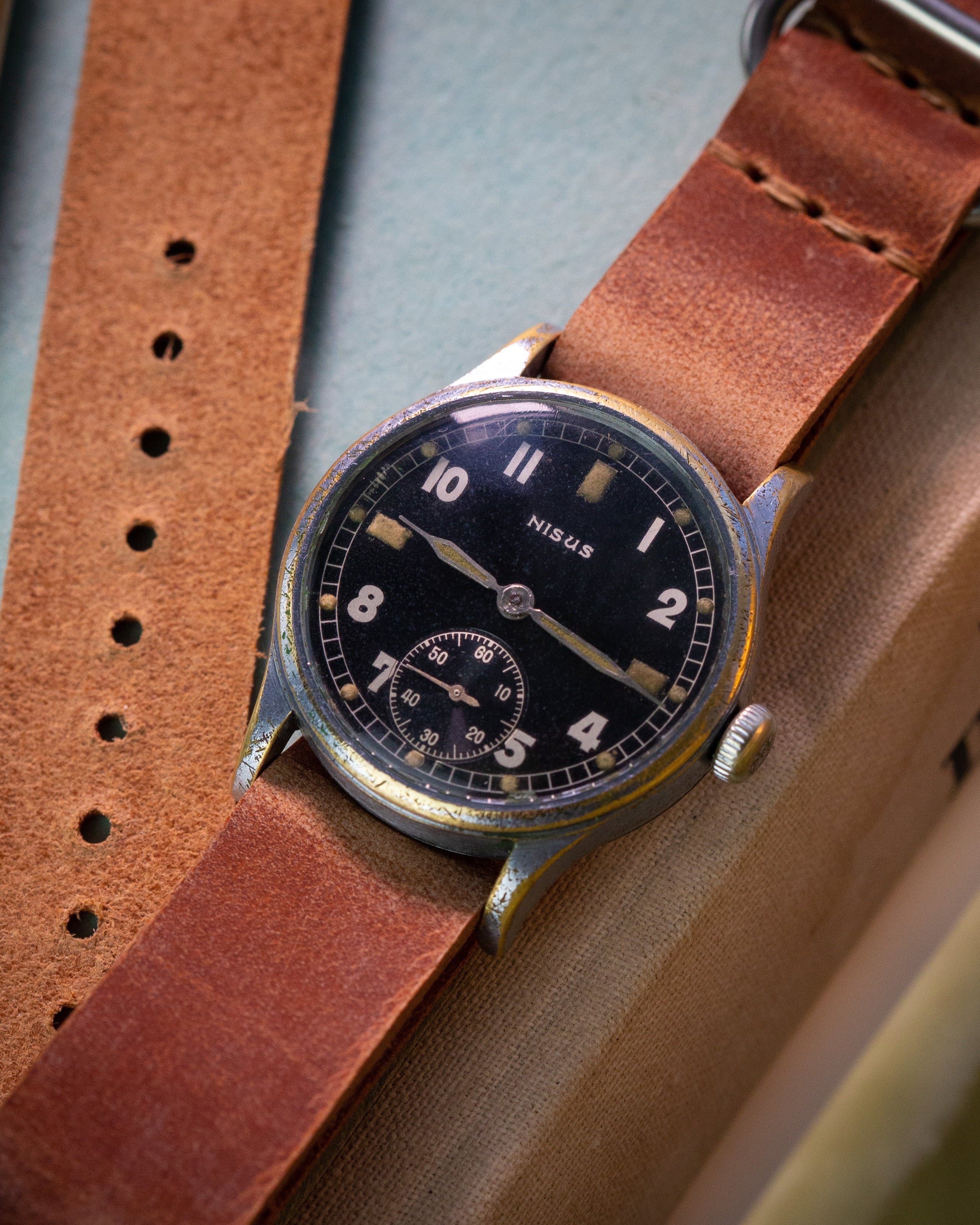 Vintage Military Watch "Nisus DH", Rare Men's Watch - VintageDuMarko