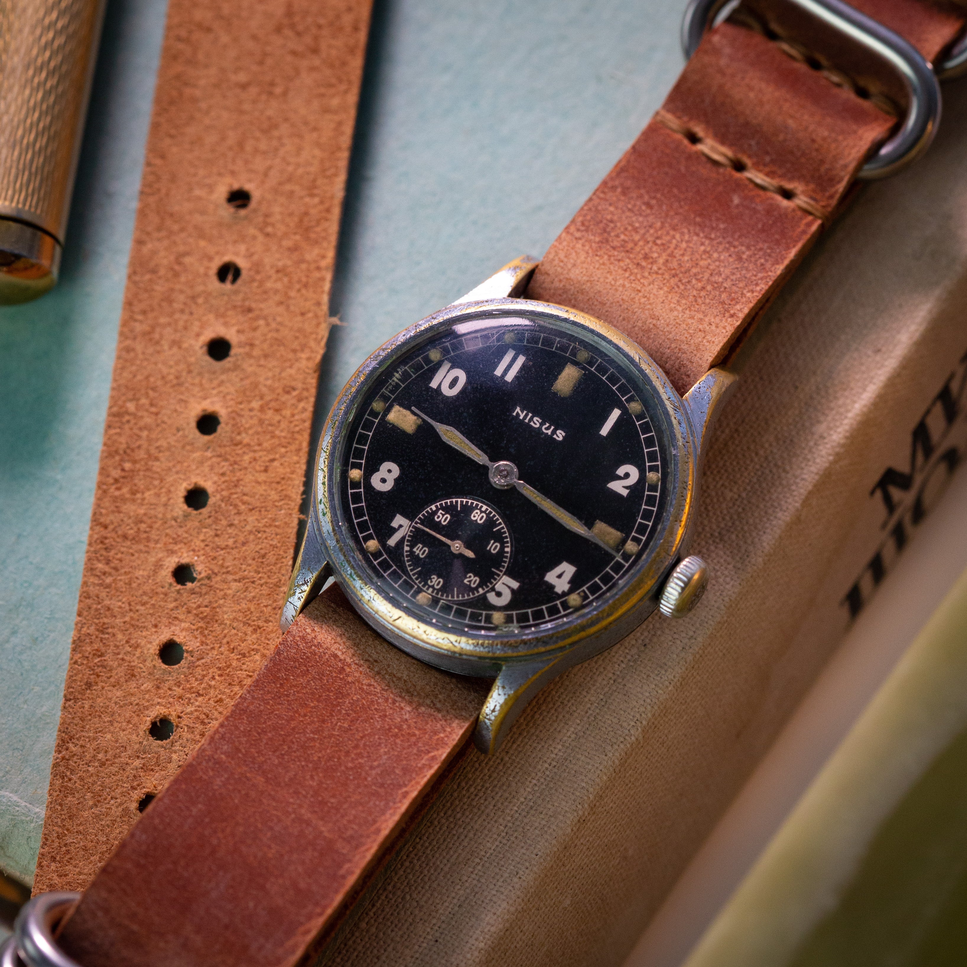 Vintage Military Watch "Nisus DH", Rare Men's Watch - VintageDuMarko