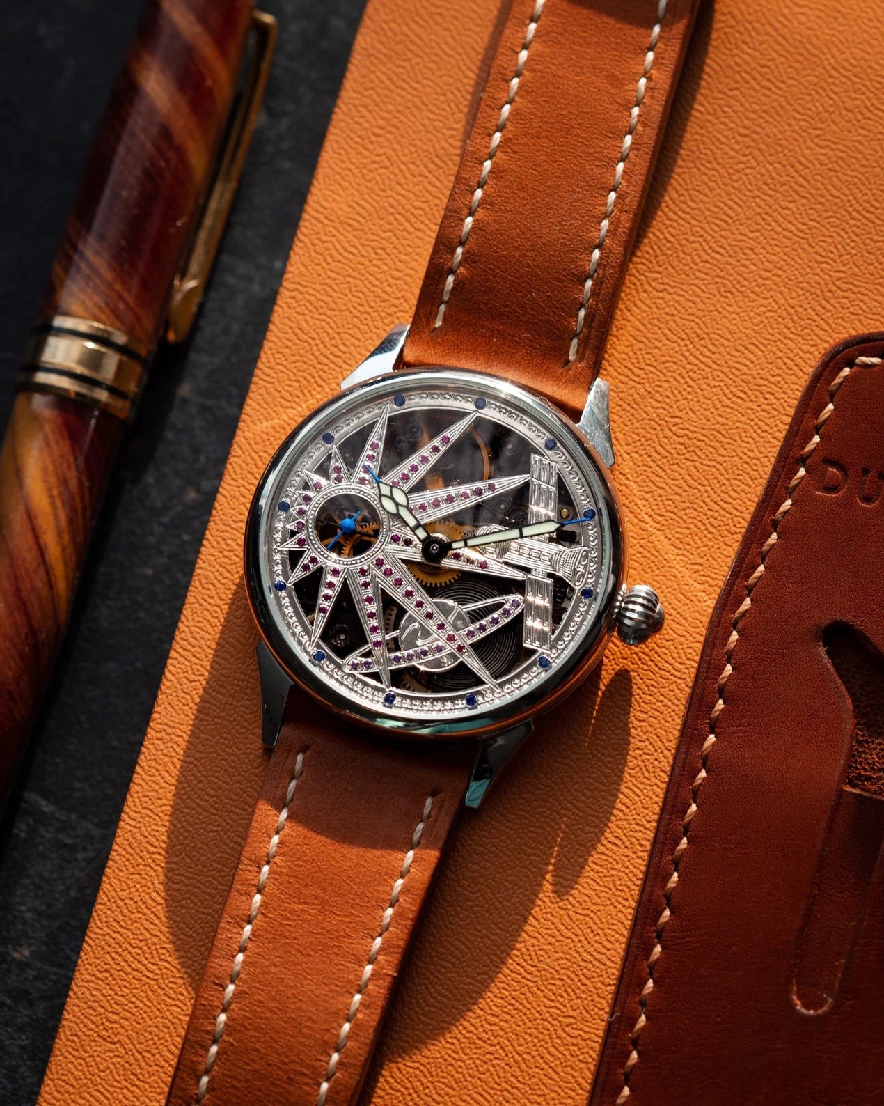 Vintage "Molnija" Space Watch, Skeleton Watch, Rare Сustom Watch - VintageDuMarko