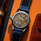 Vintage "Molnija Space" Watch with 925 Silver Dial, Skeleton watch, Rare Сustom Hand Carved Watch for Men - VintageDuMarko