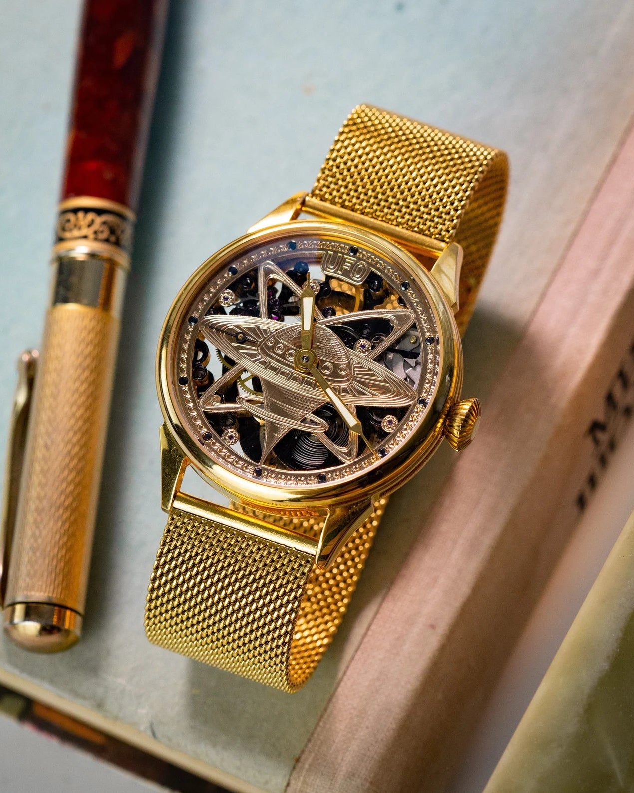 Vintage Molnija UFO Watch - Skeleton Watch Based on Soviet Movement - VintageDuMarko