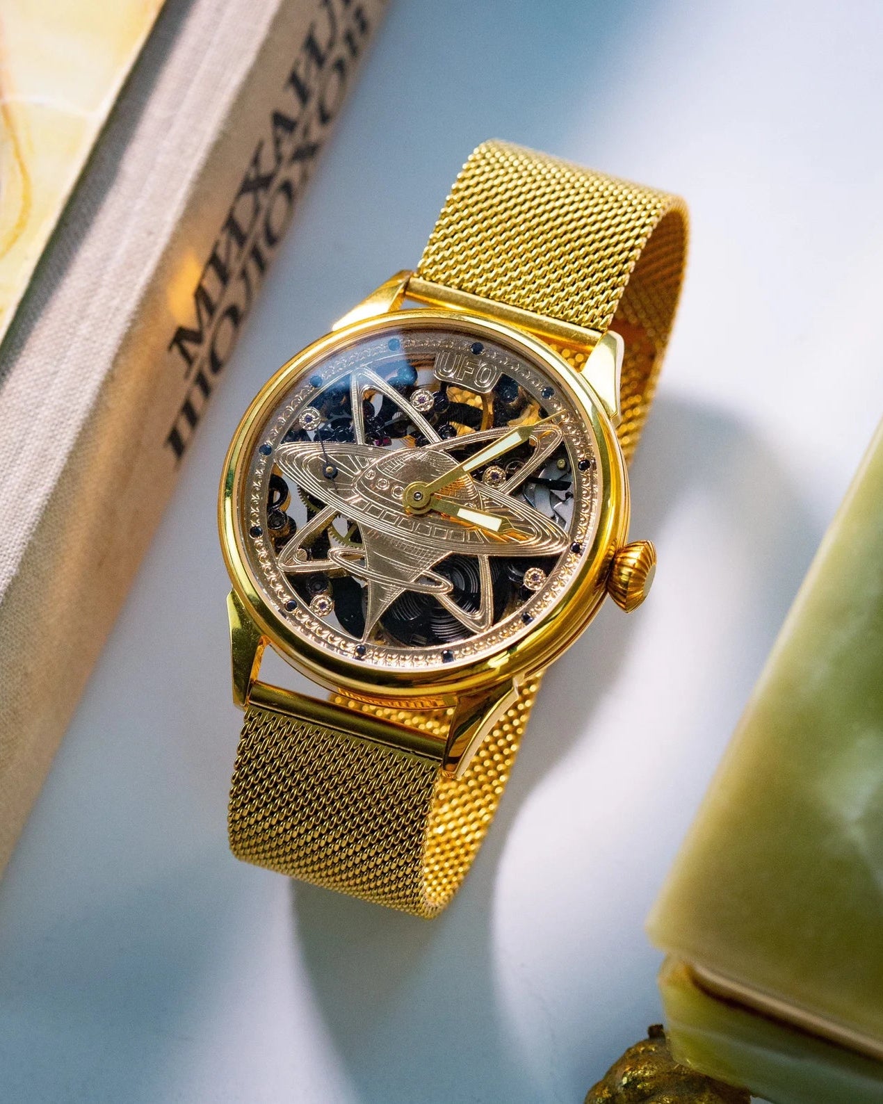 Vintage Molnija UFO Watch - Skeleton Watch Based on Soviet Movement - VintageDuMarko