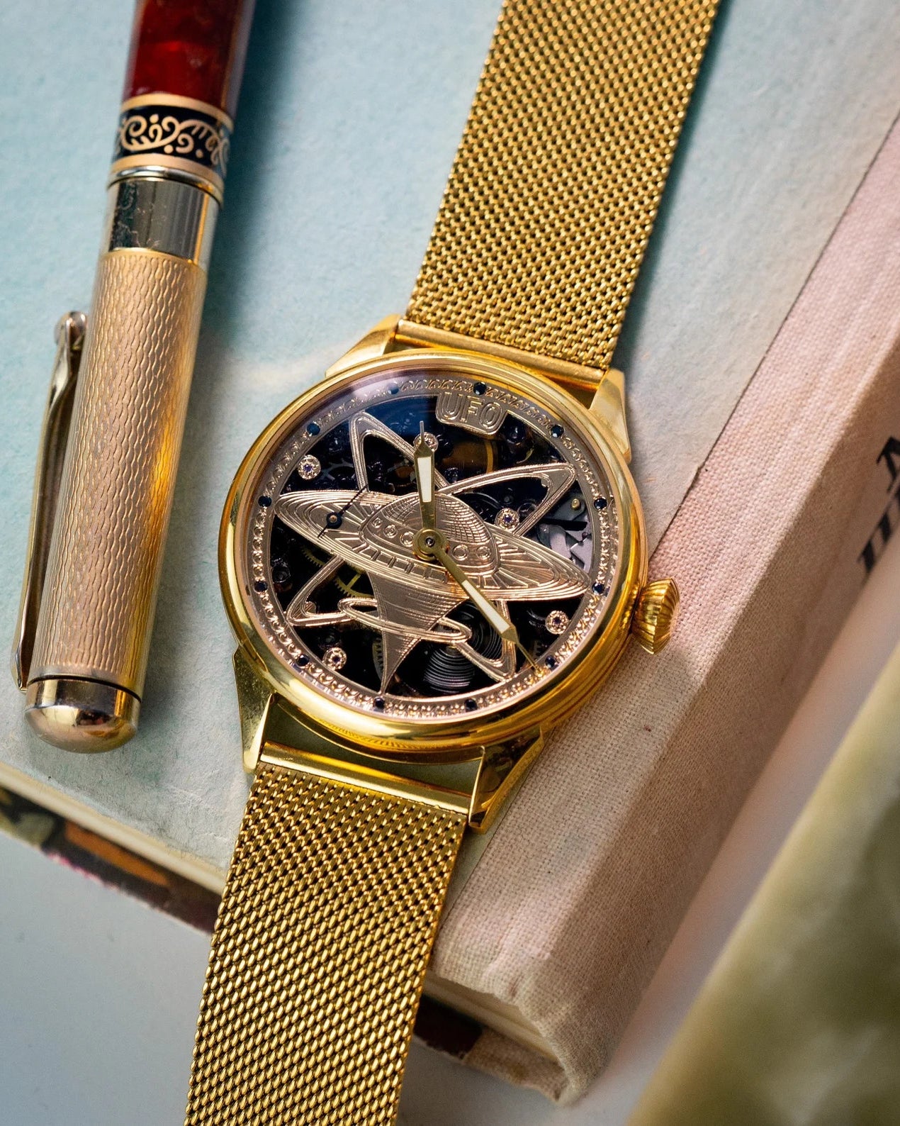 Vintage Molnija UFO Watch - Skeleton Watch Based on Soviet Movement - VintageDuMarko