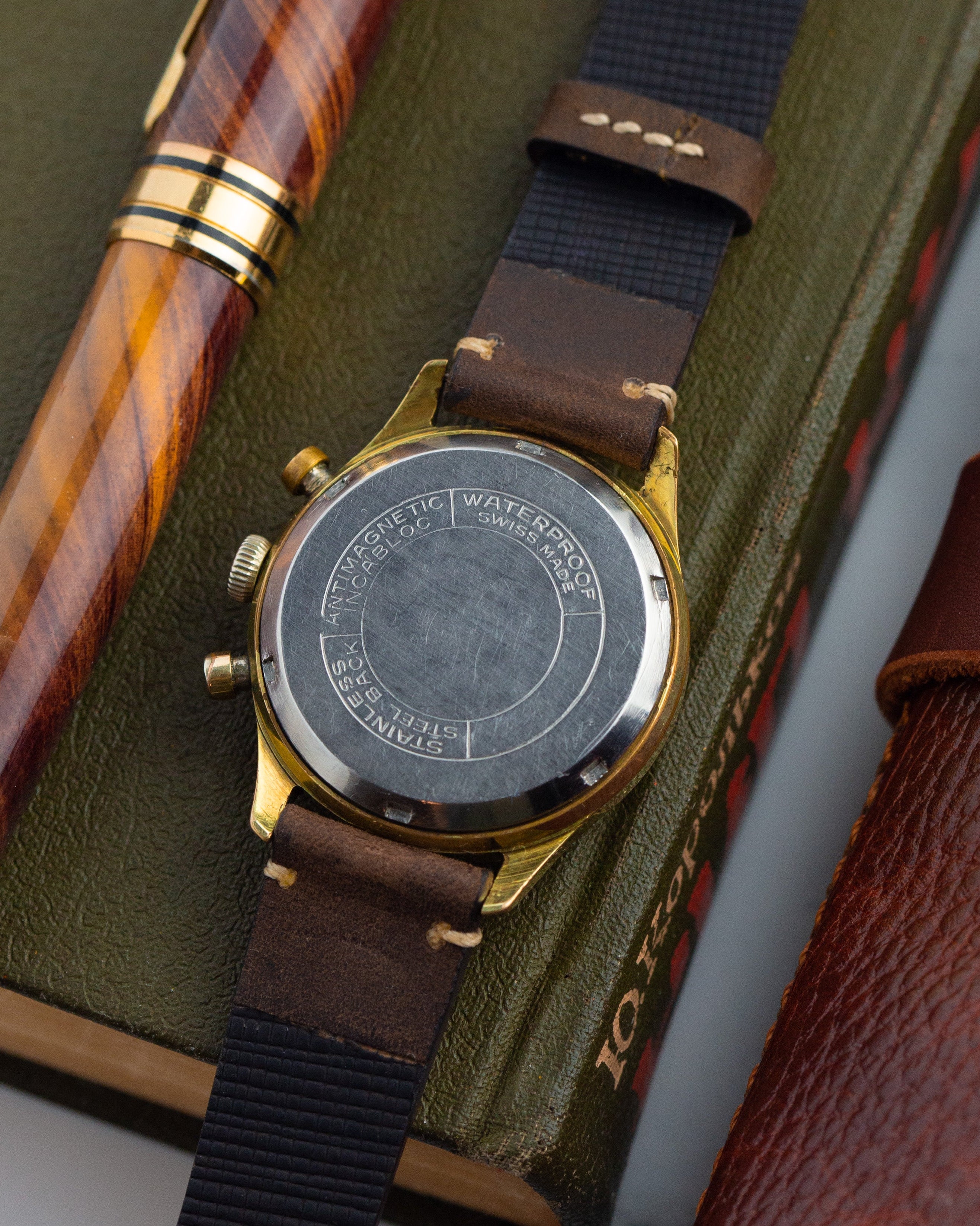 Vintage "Norexa Vauljox cal.7730" Chronograph Watch, Swiss Military Watch - VintageDuMarko