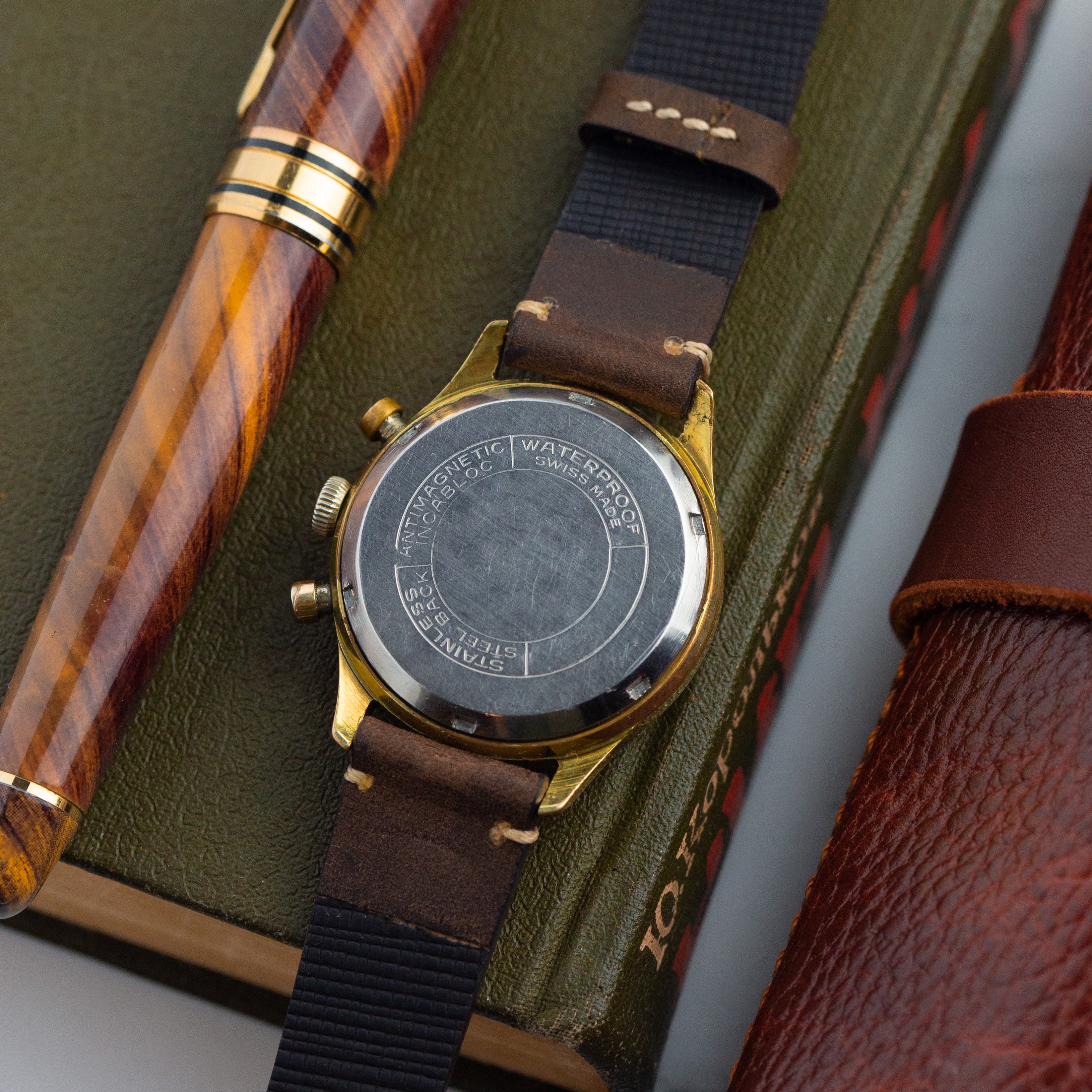 Vintage "Norexa Vauljox cal.7730" Chronograph Watch, Swiss Military Watch - VintageDuMarko